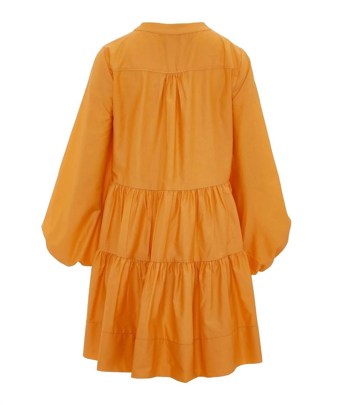 Style 1-1250161620-3236 DEVOTION TWINS Size S Long Sleeve Orange Cocktail Dress on Queenly