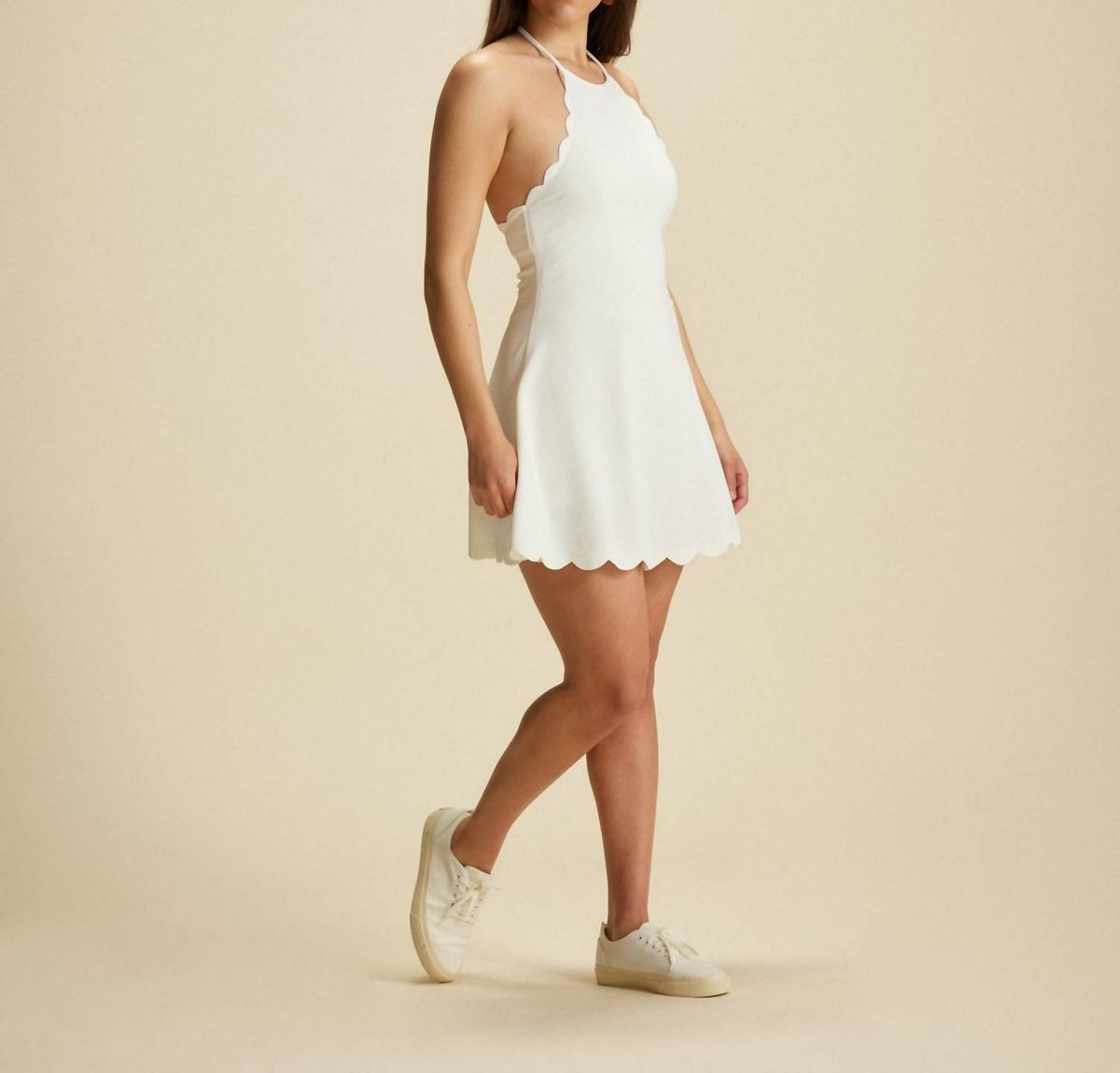 Style 1-2790527427-3236 Marysia Size S Halter White Cocktail Dress on Queenly