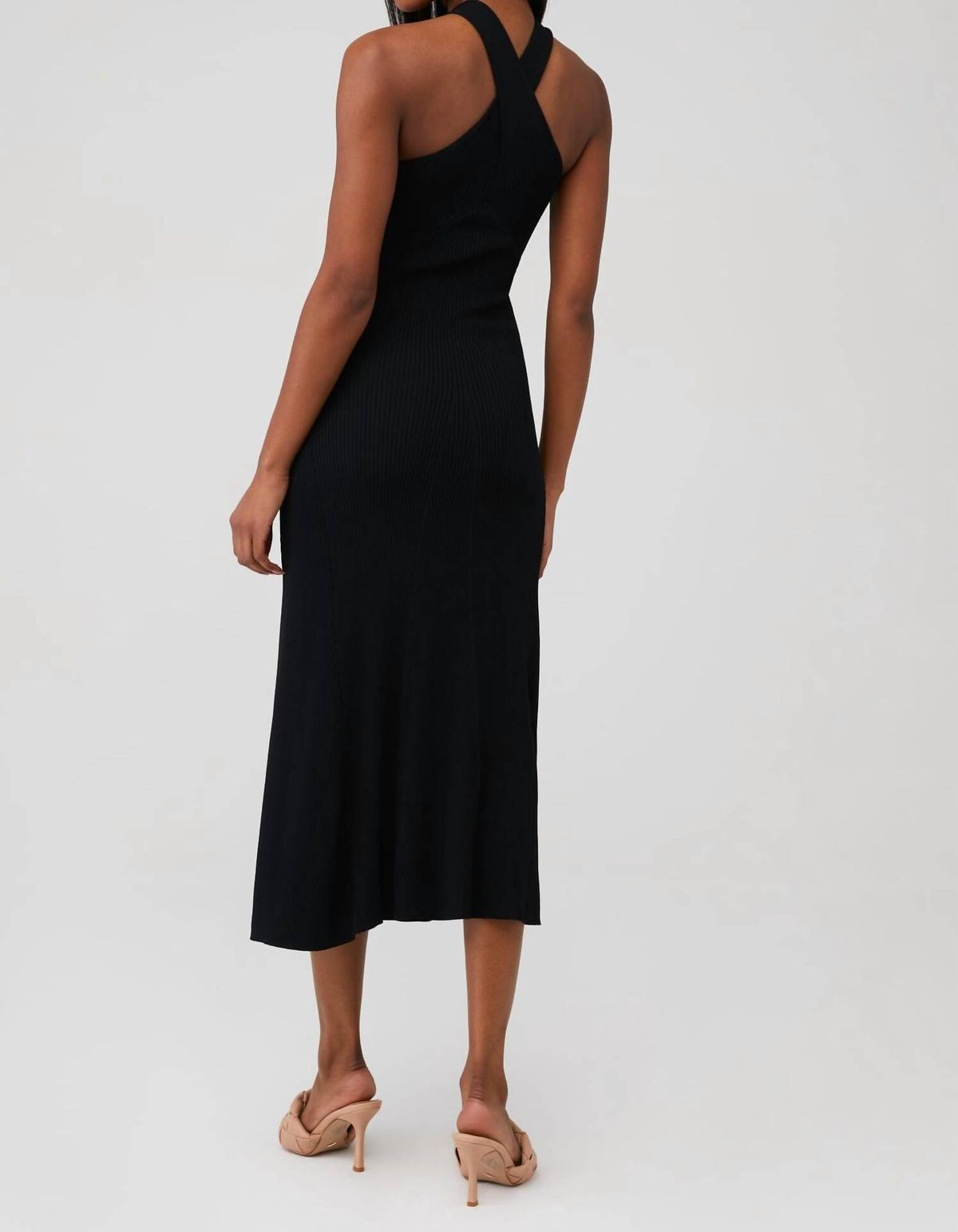 Style 1-3872553405-2901 line and dot Size M Black Cocktail Dress on Queenly