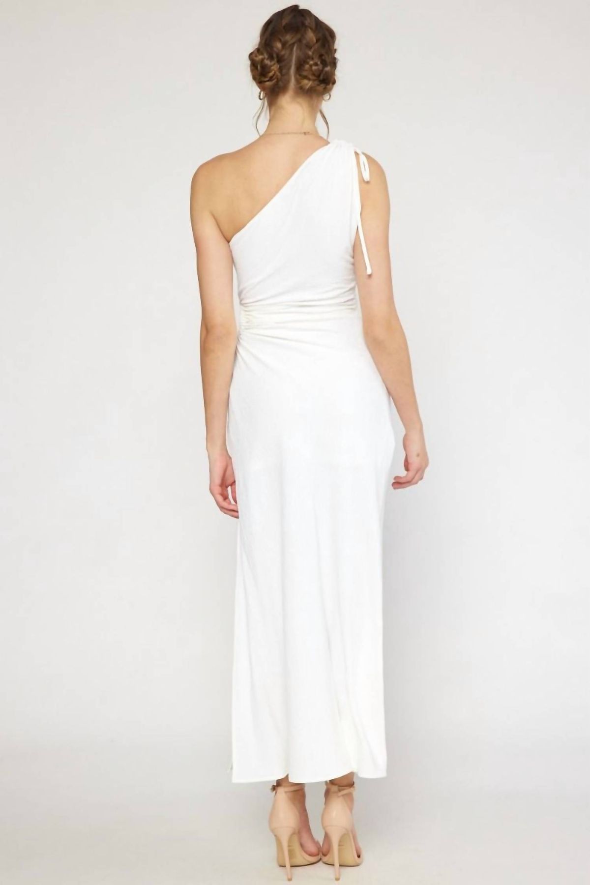 Style 1-388522353-2791 entro Size L Sheer White Floor Length Maxi on Queenly