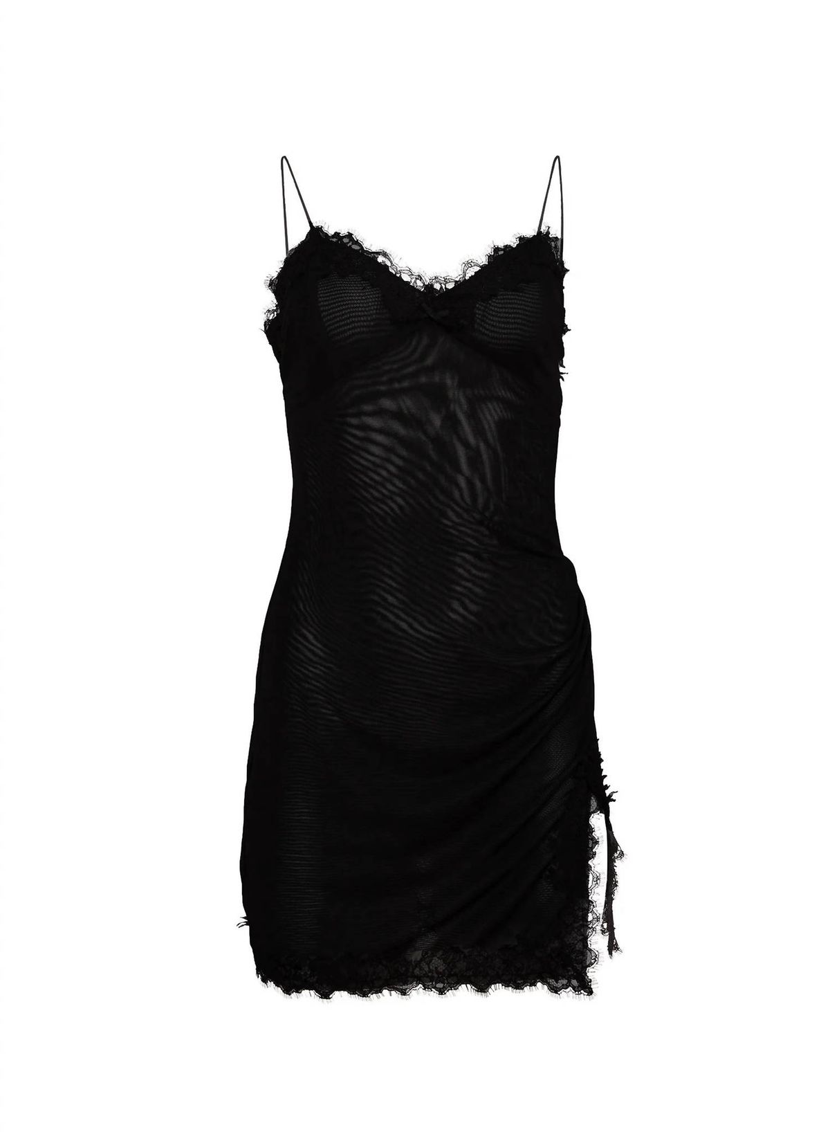 Style 1-762871304-2901 Fleur Du Mal Size M Lace Black Cocktail Dress on Queenly