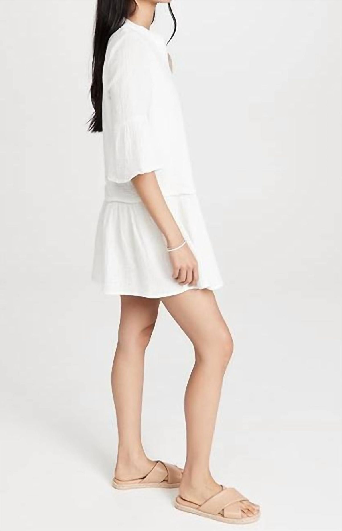 Style 1-1101408941-2696 MONROW Size L White Cocktail Dress on Queenly