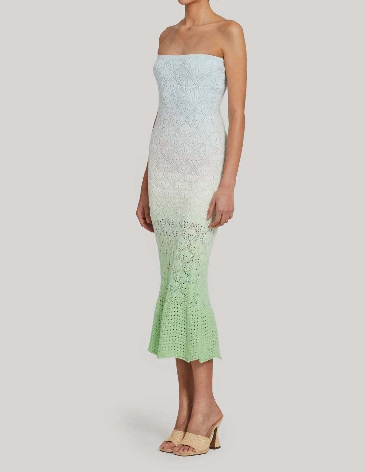 Style 1-1578007304-3236 Amanda Uprichard Size S Strapless Green Cocktail Dress on Queenly
