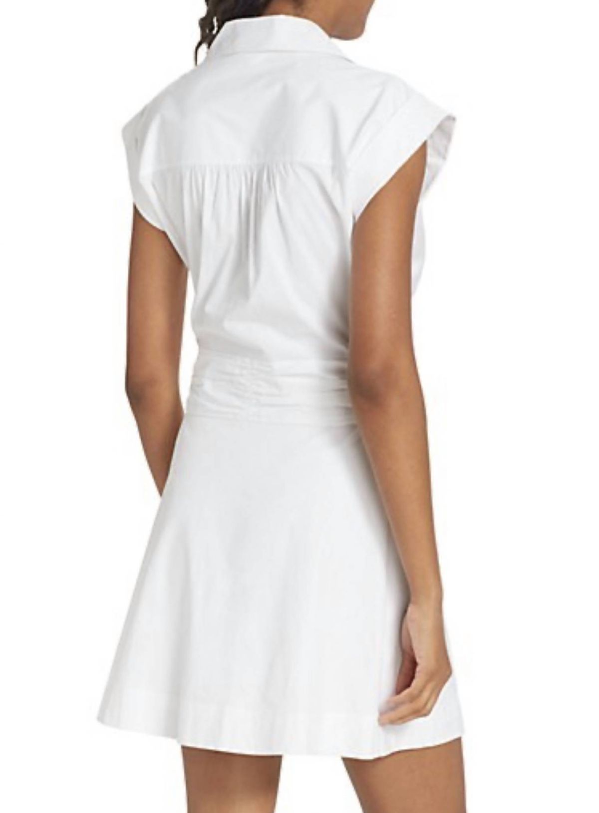 Style 1-3056586900-2168 Veronica Beard Size 8 High Neck White Cocktail Dress on Queenly