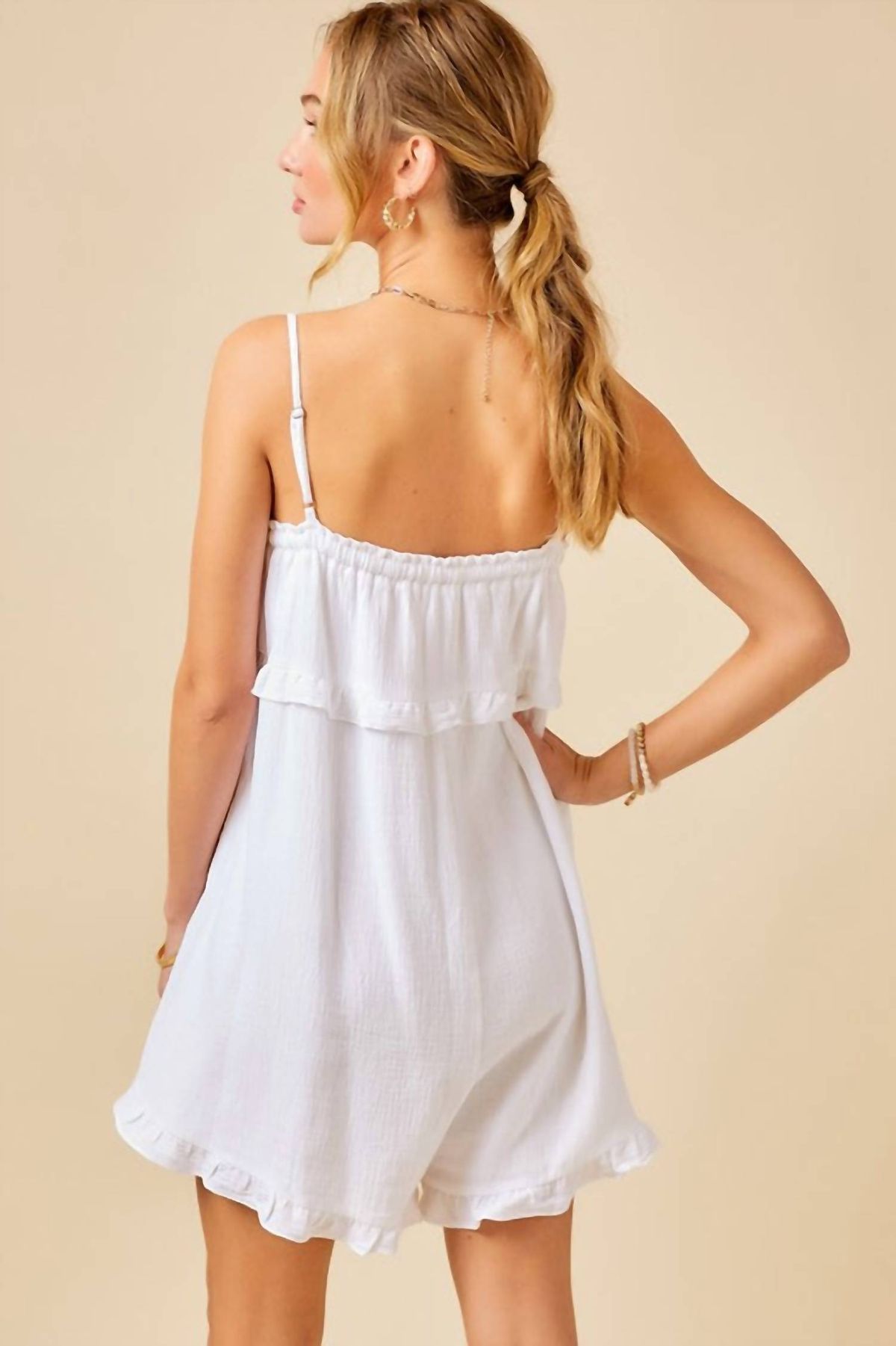 Style 1-3648732196-2791 day + moon Size L White Formal Jumpsuit on Queenly