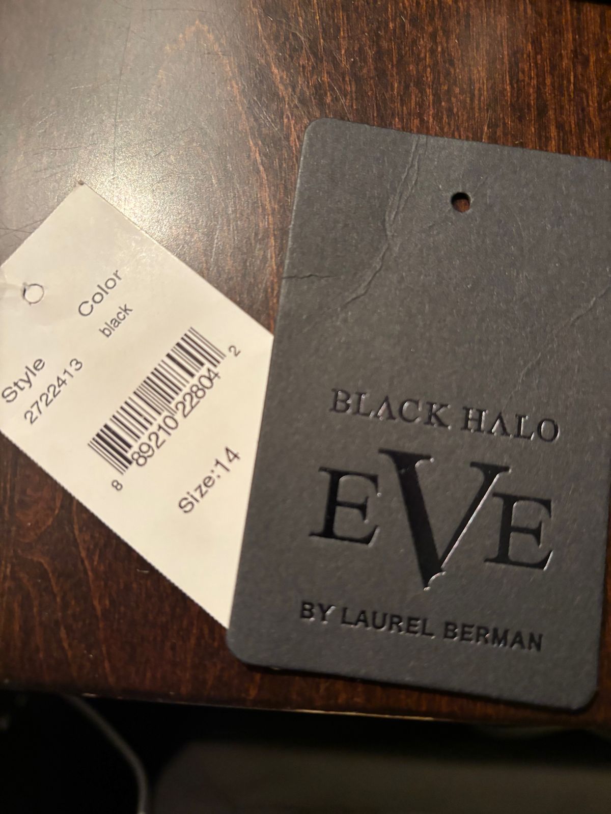 Black Halo Size 14 Wedding Guest Velvet Black Floor Length Maxi on Queenly