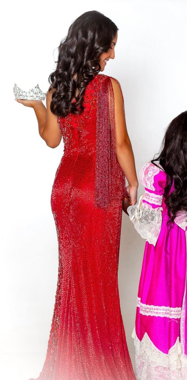 Style 55412 Sherri Hill Size 0 Pageant One Shoulder Red Side Slit Dress on Queenly