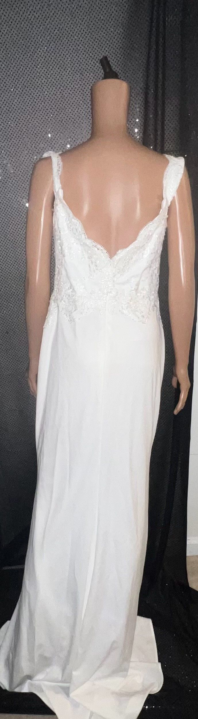 Size 10 Pageant Off The Shoulder White Mermaid Dress on Queenly
