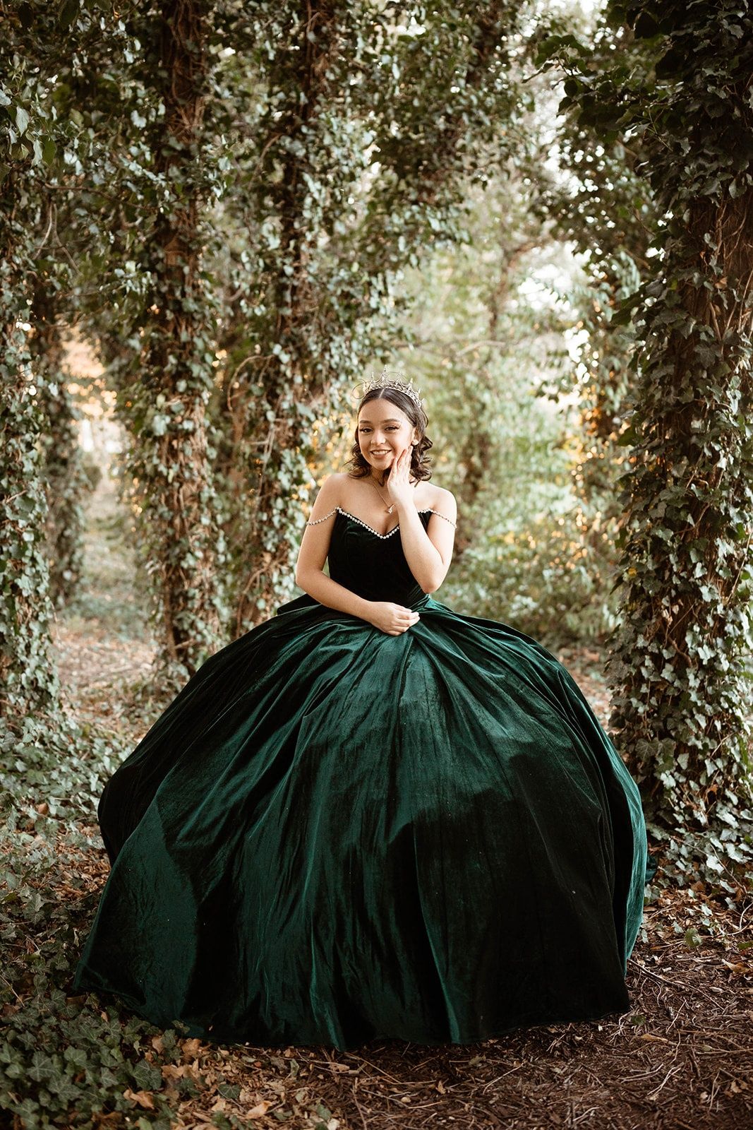 Size 2 Green Ball Gown on Queenly