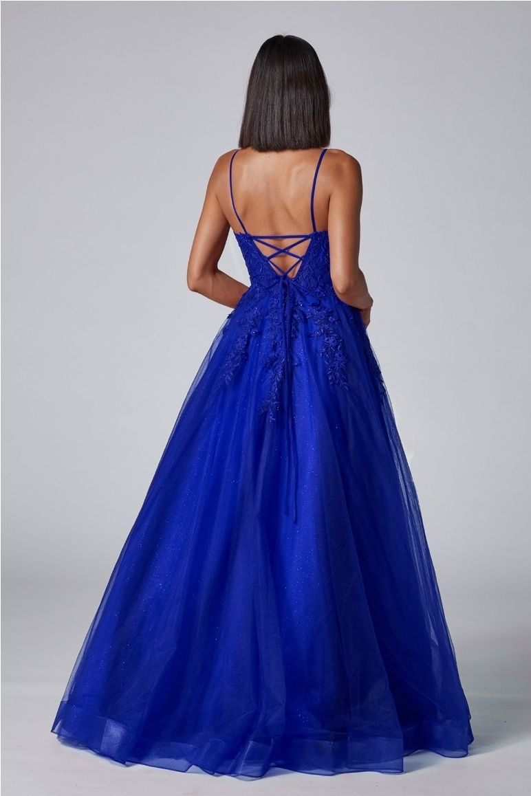 Style DA531 Bicici & Coty Size 4 Prom Royal Blue Ball Gown on Queenly