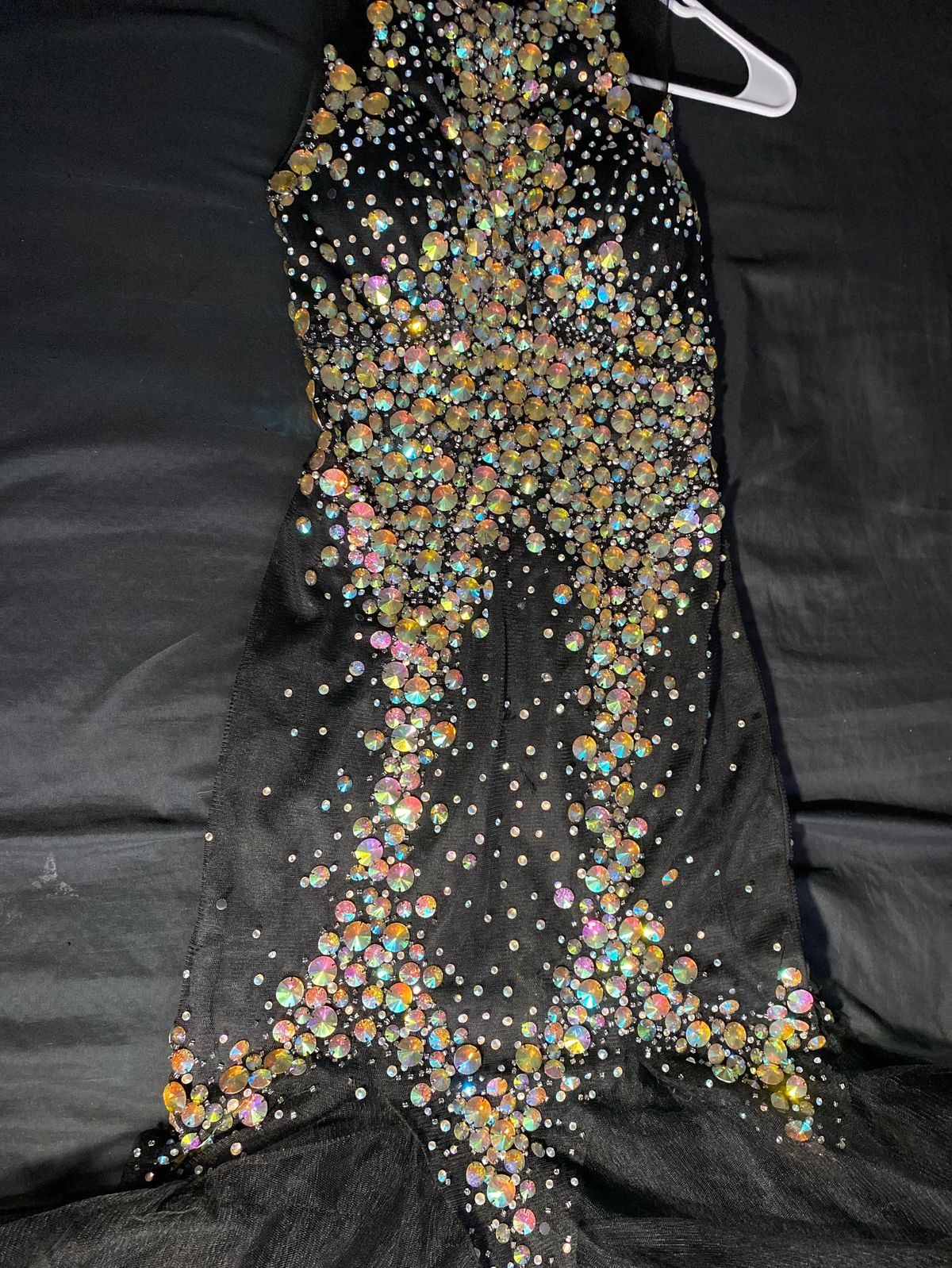 Size 4 Prom High Neck Black Mermaid Dress on Queenly