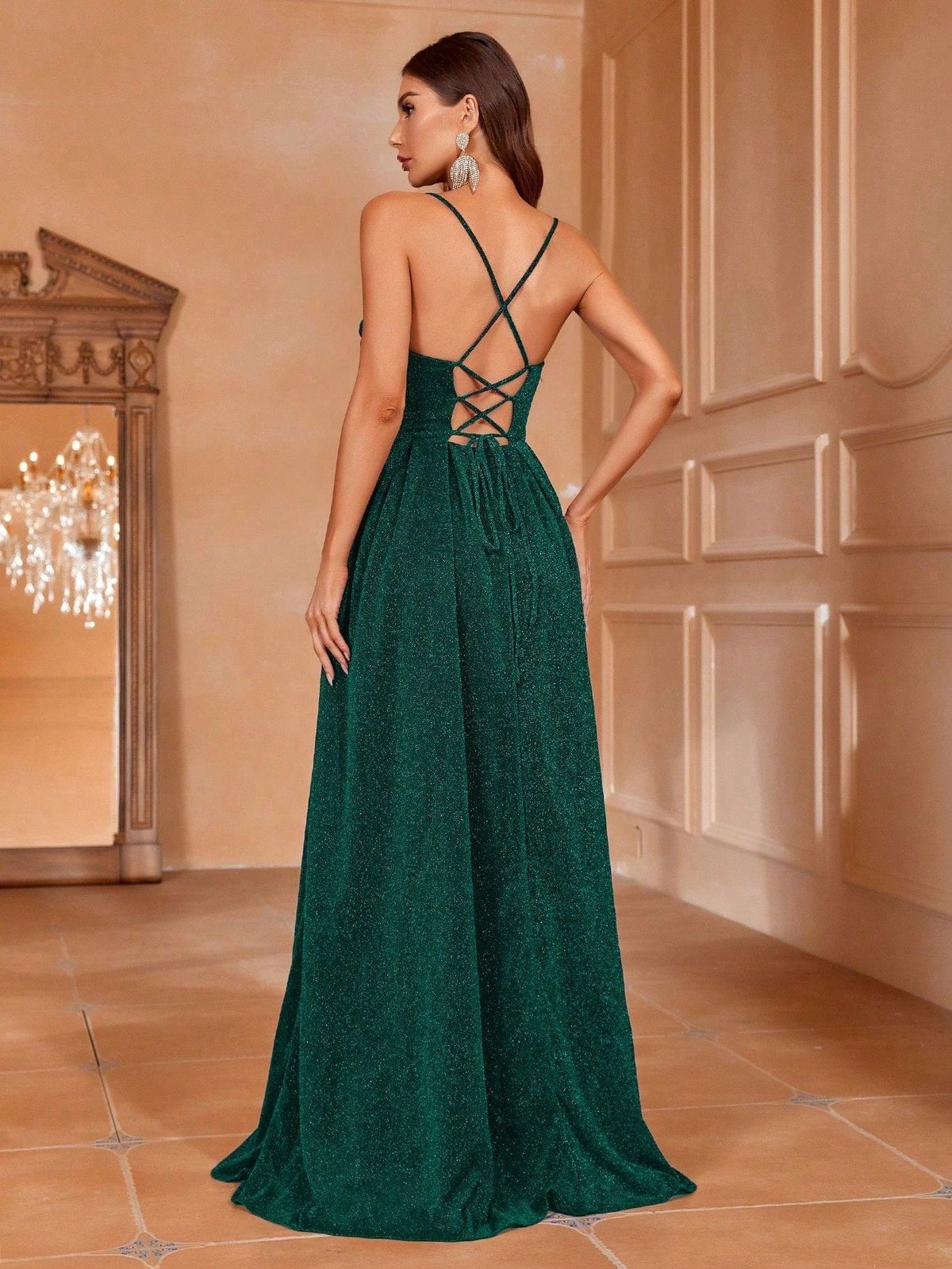 Style FSWD1712 Faeriesty Size S Green A-line Dress on Queenly