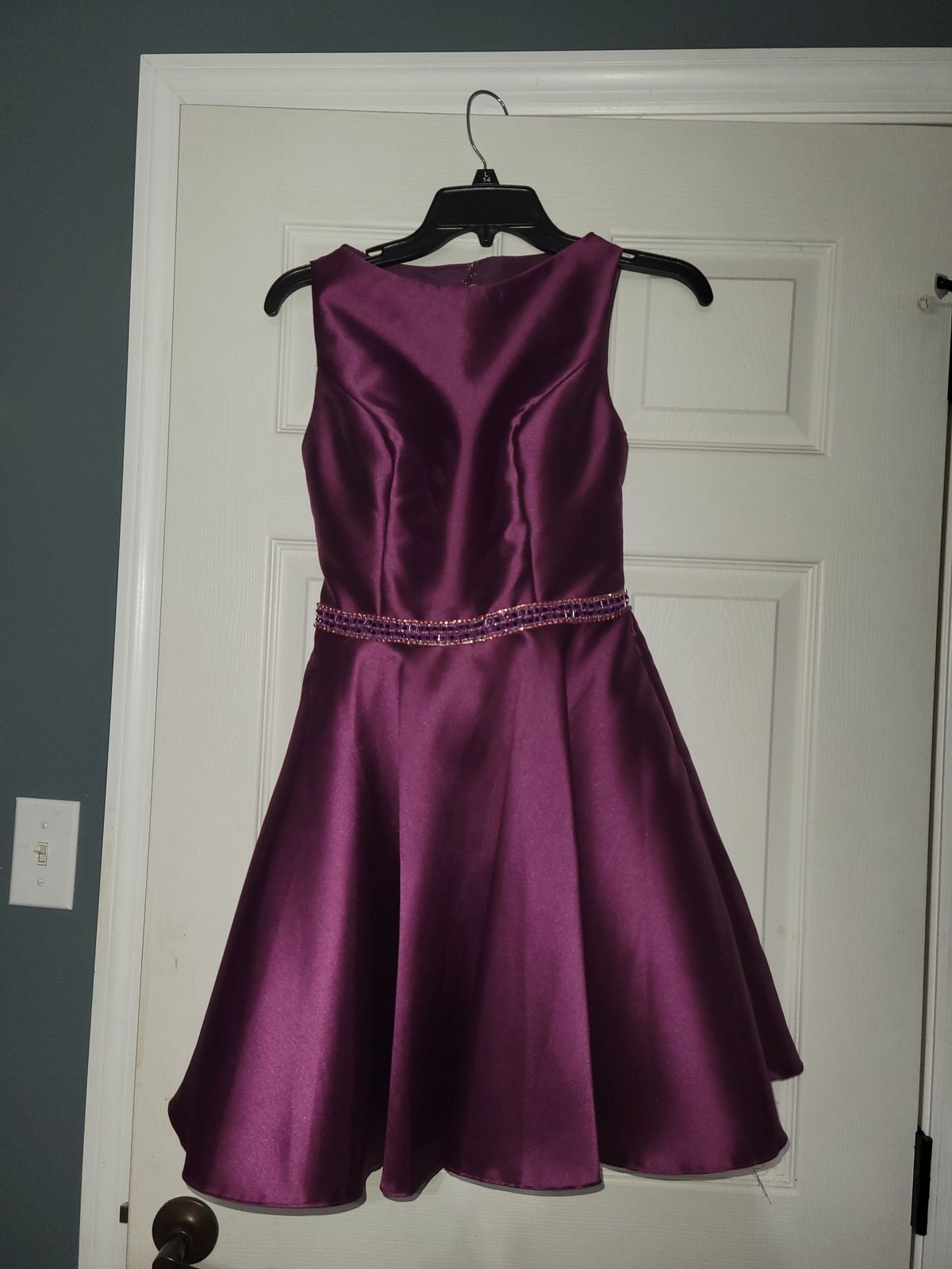 Alyce Paris Size 2 Pageant Sequined Purple Cocktail Dress on Queenly