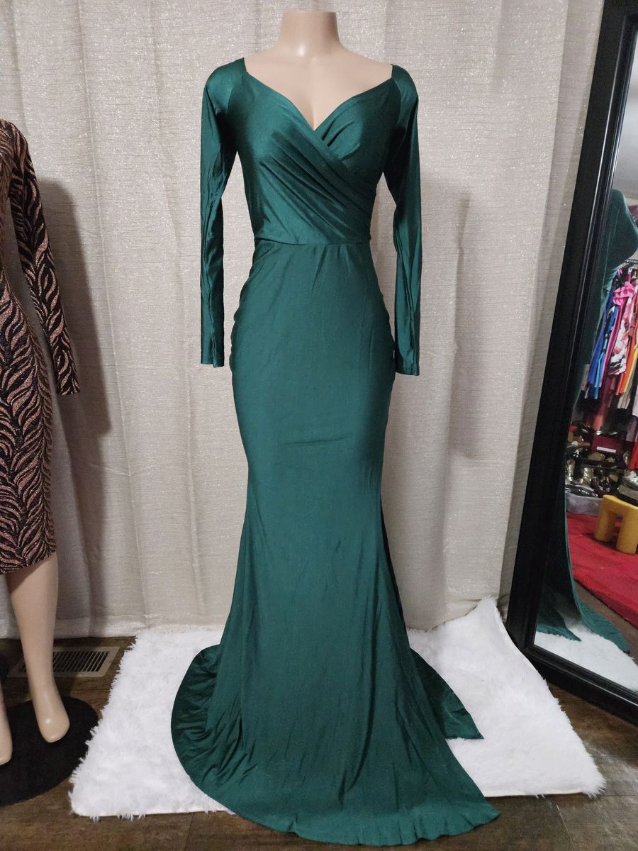 soyaza  Size 12 Prom Green Mermaid Dress on Queenly