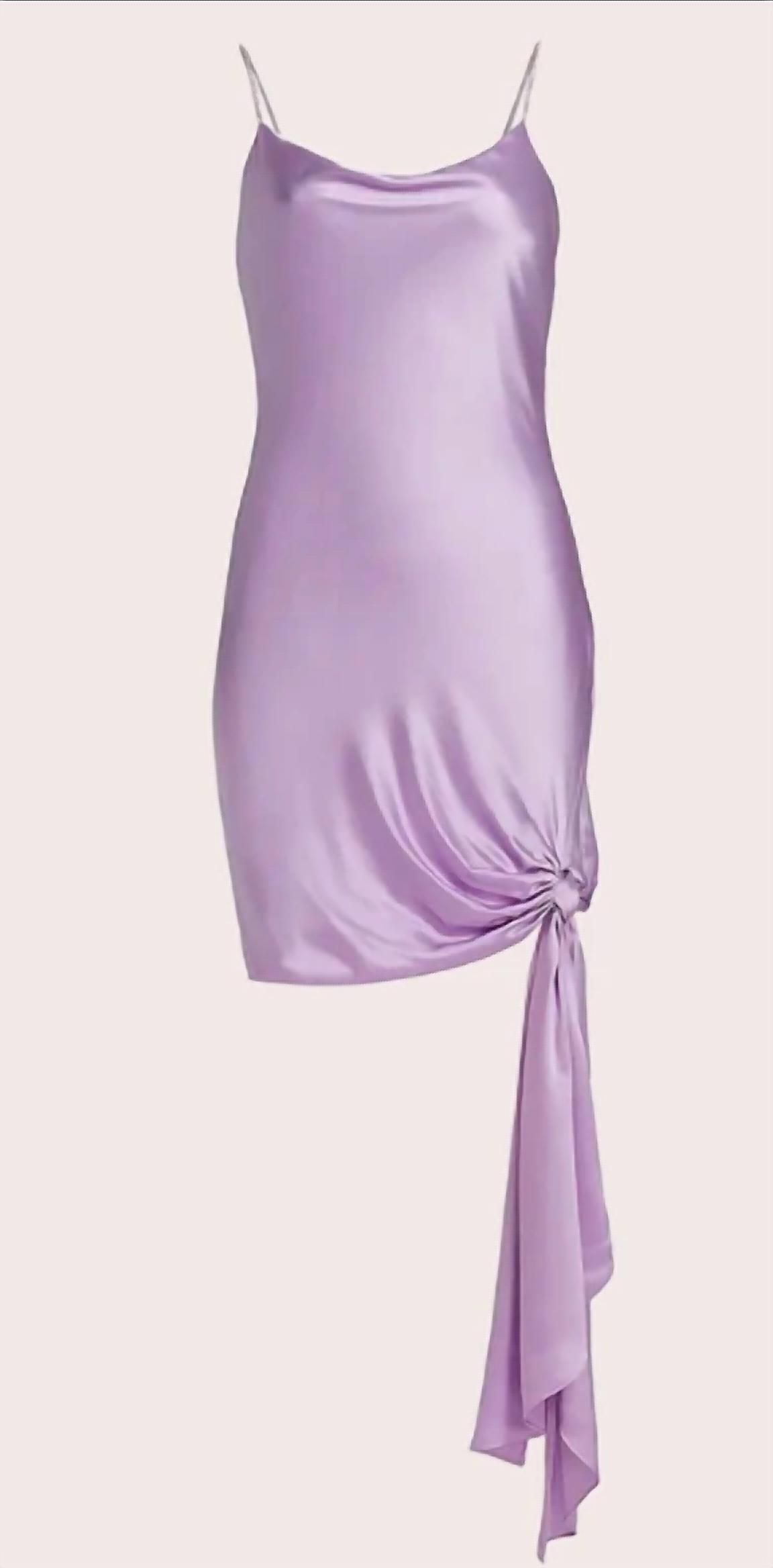 Style 1-1477270945-1498 cinq a sept Size 4 Satin Purple Cocktail Dress on Queenly