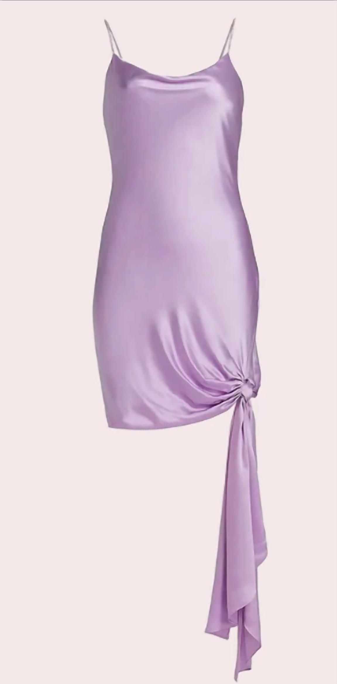 Style 1-1477270945-2168 cinq a sept Size 8 Satin Purple Cocktail Dress on Queenly