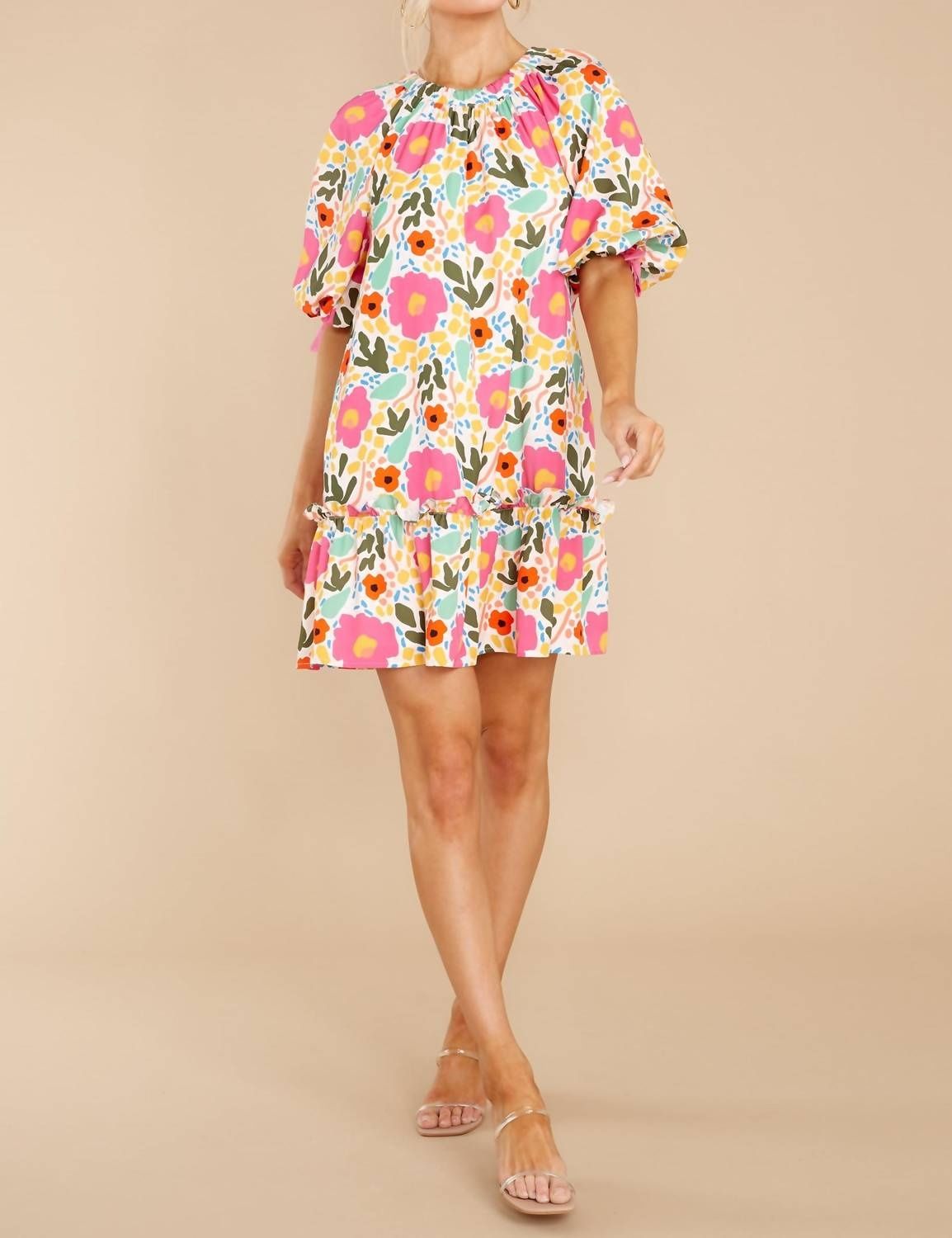 Style 1-212543830-2696 Crosby by Mollie Burch Size L High Neck Multicolor Cocktail Dress on Queenly