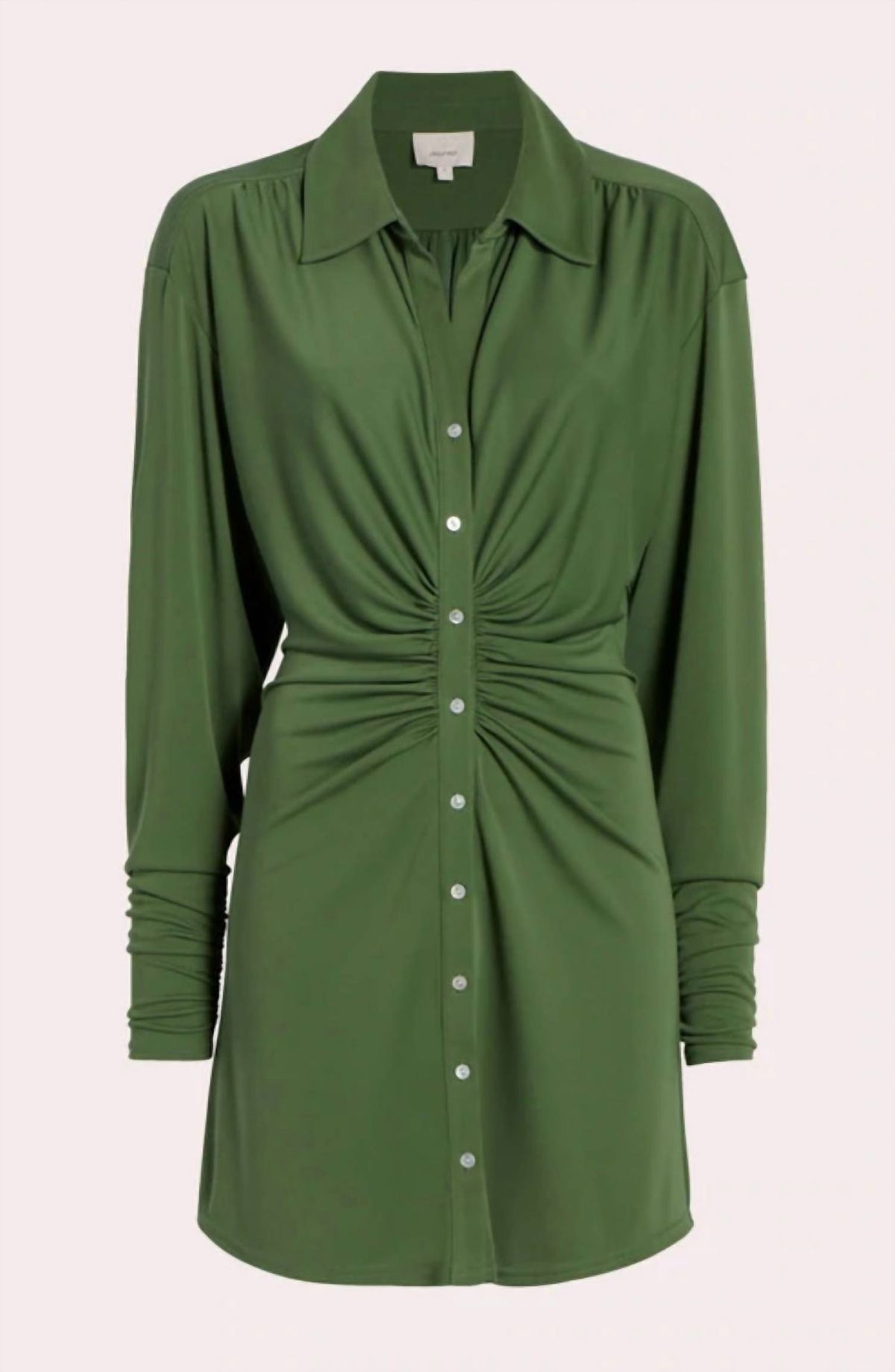 Style 1-2159534551-2901 cinq a sept Size M Long Sleeve Green Cocktail Dress on Queenly