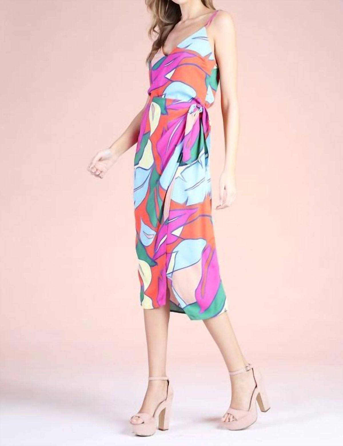 Style 1-2188102776-2791 Tyche Size L Multicolor Cocktail Dress on Queenly