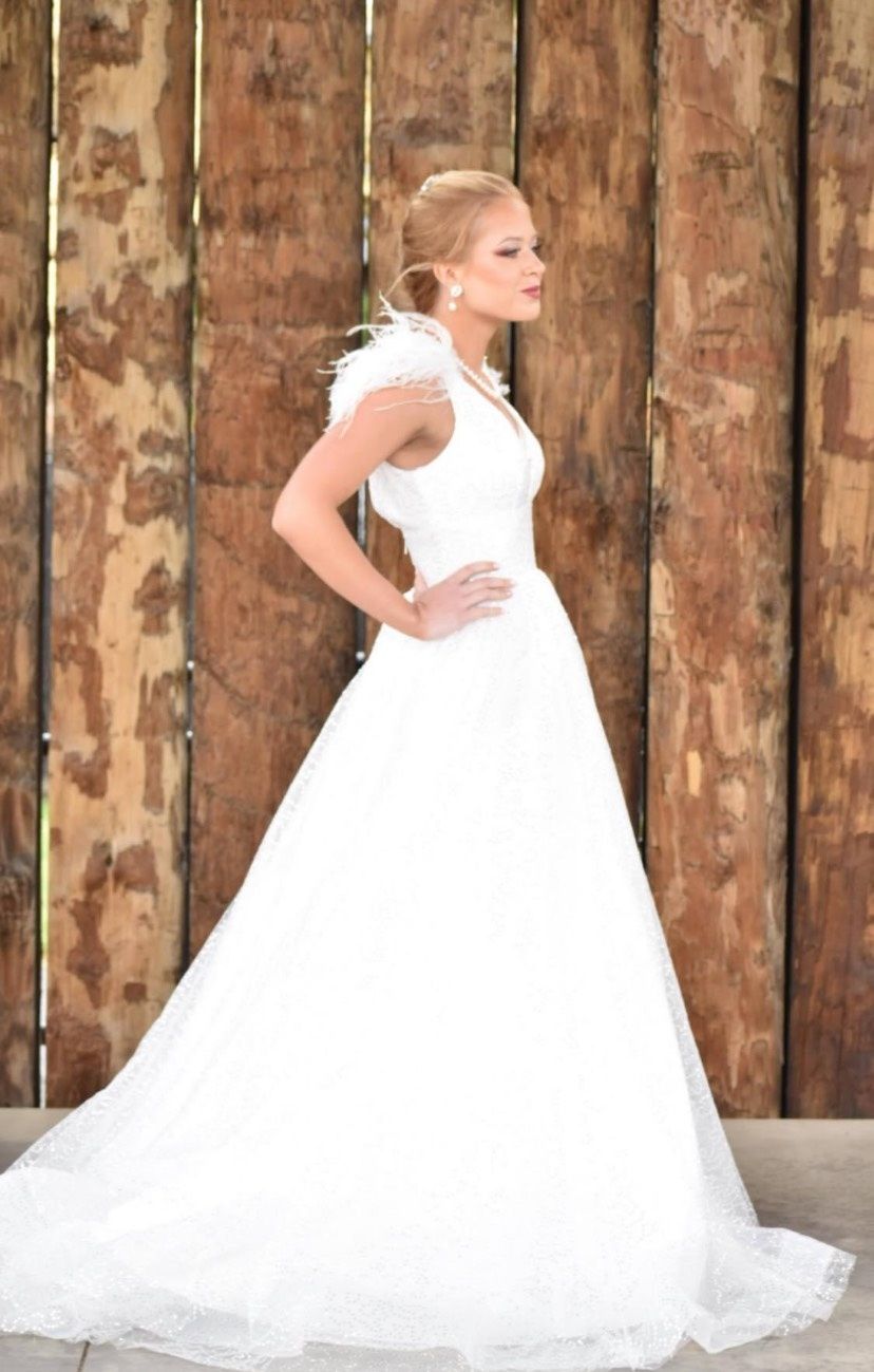 Sherri Hill Size 0 Wedding Sequined White Ball Gown on Queenly