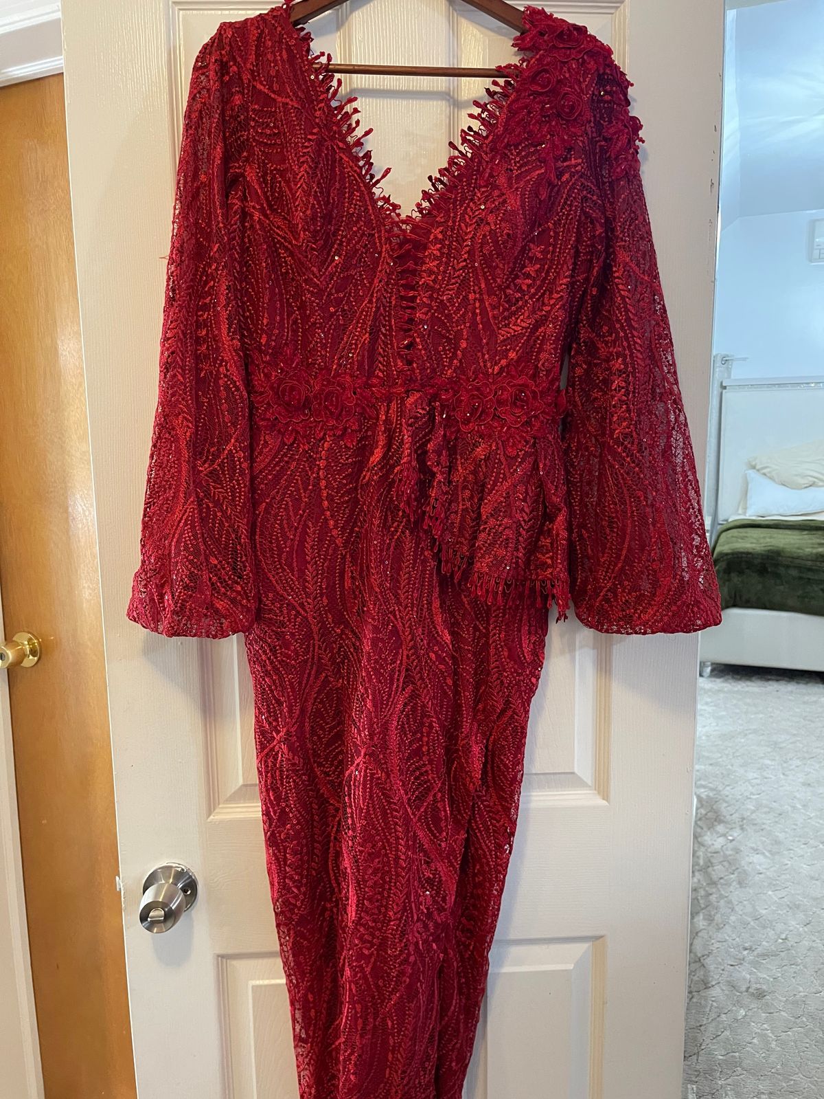 Size 10 Red Mermaid Dress on Queenly