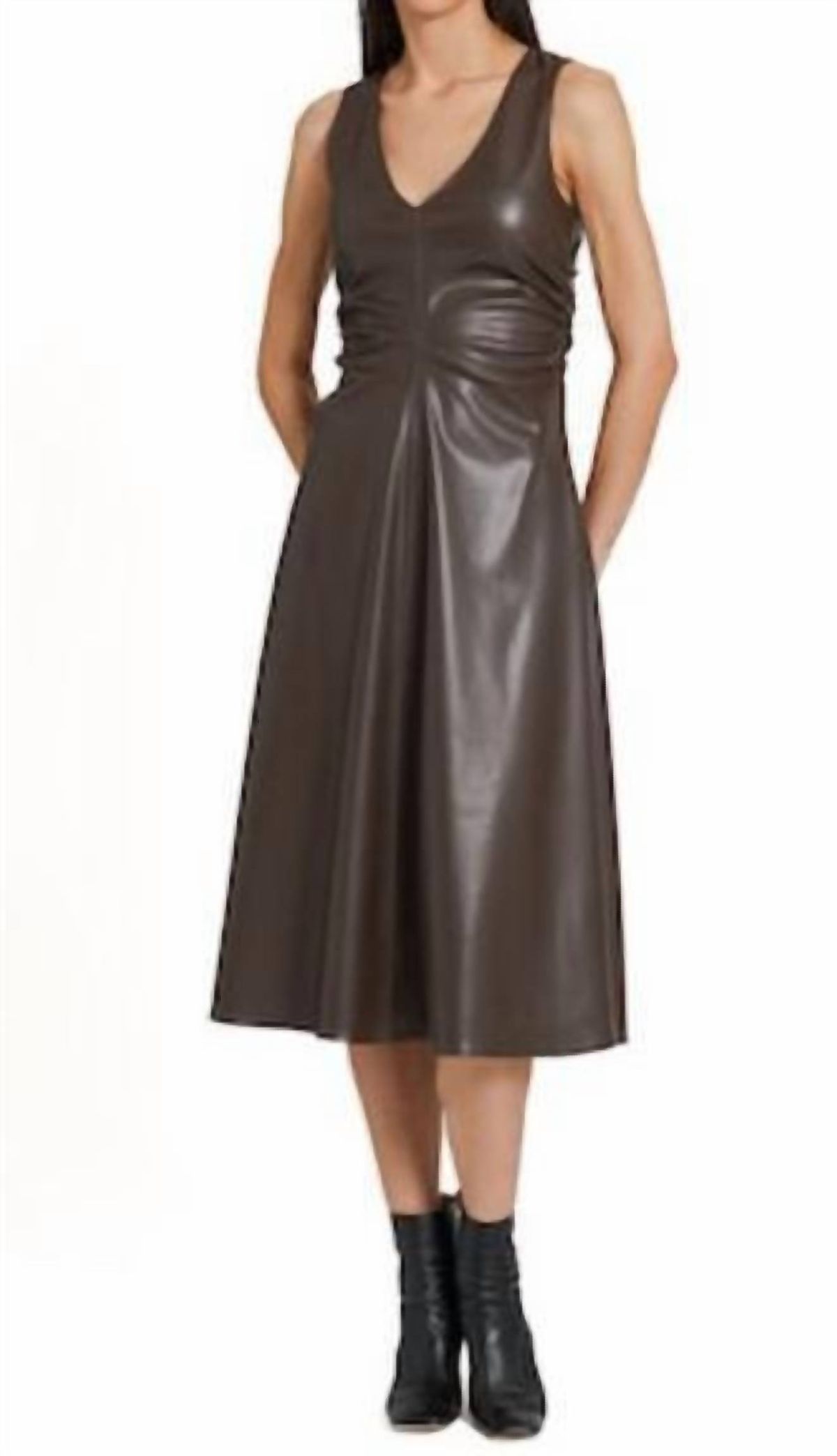 Style 1-3539000807-2696 Amanda Uprichard Size L Brown Cocktail Dress on Queenly