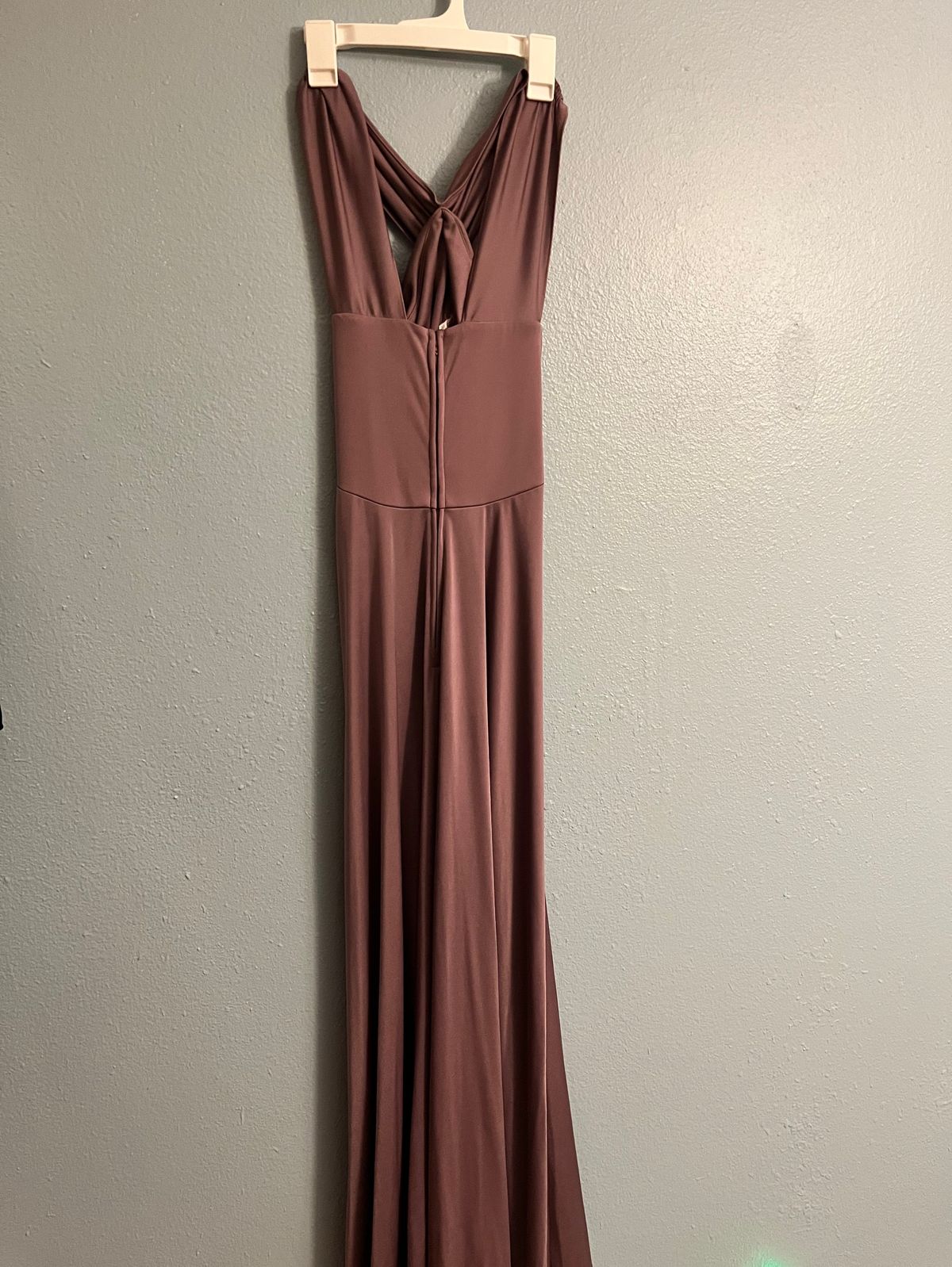 Size 2 Homecoming High Neck Purple A-line Dress on Queenly