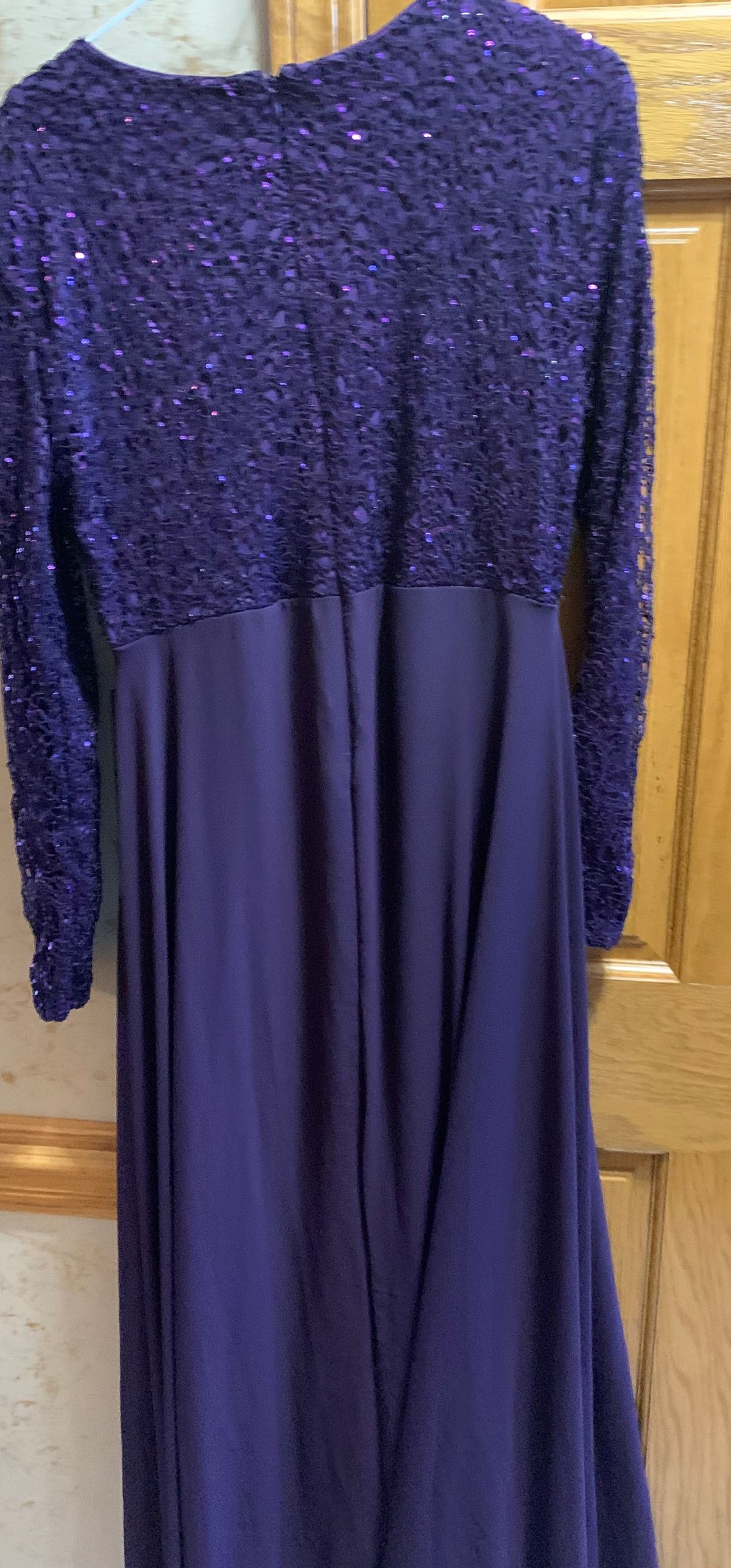 Size XS Long Sleeve Purple Floor Length Maxi on Queenly