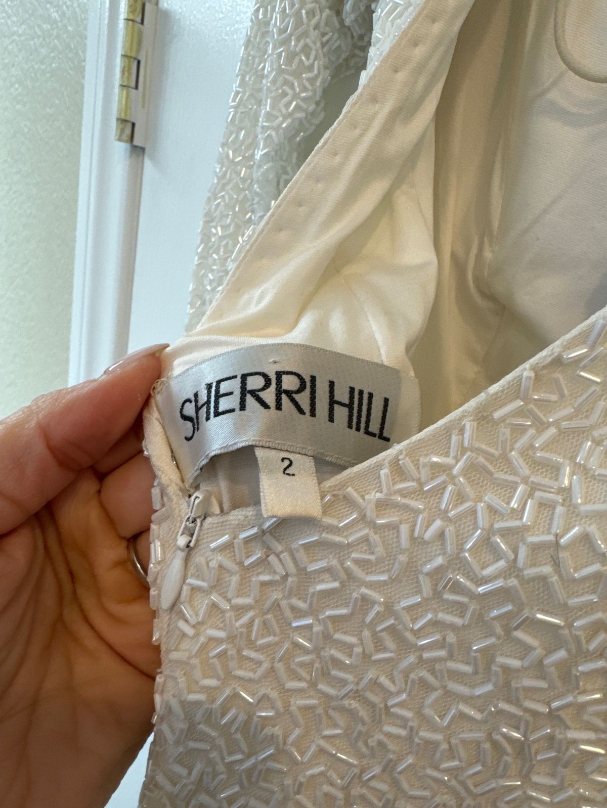 Sherri Hill Size 2 Prom White Cocktail Dress on Queenly