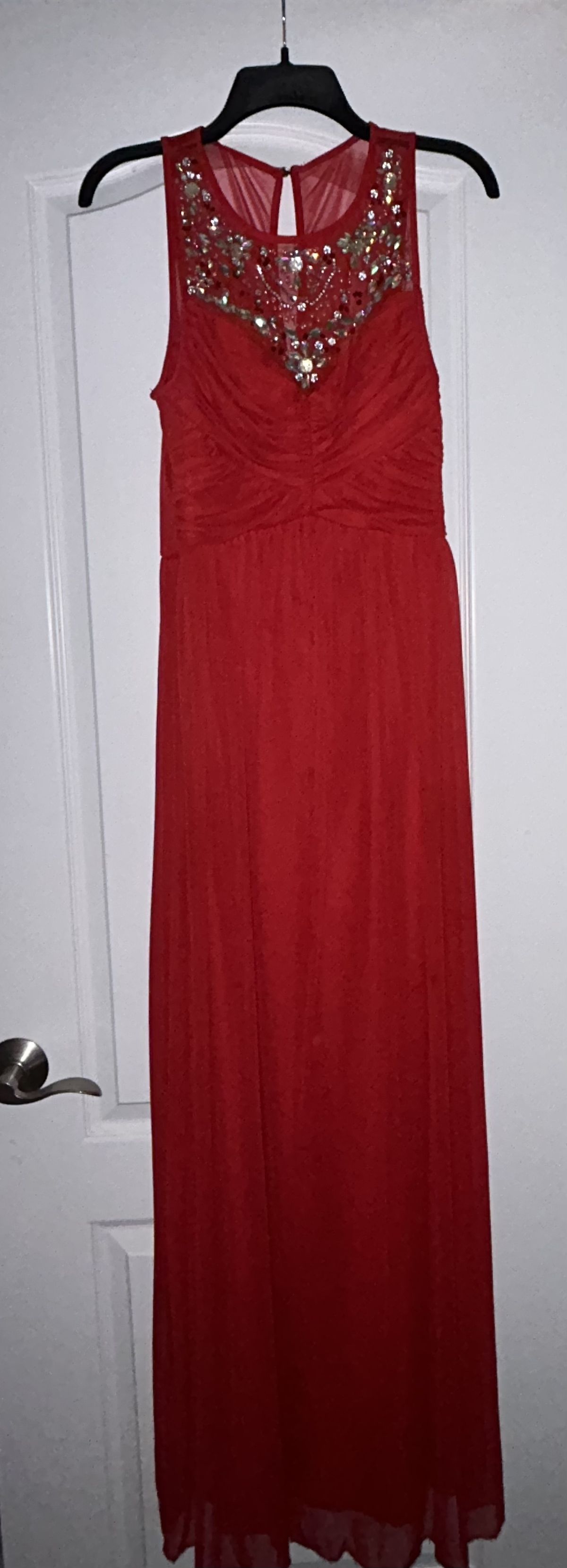 Trixxi Size 8 Red Floor Length Maxi on Queenly
