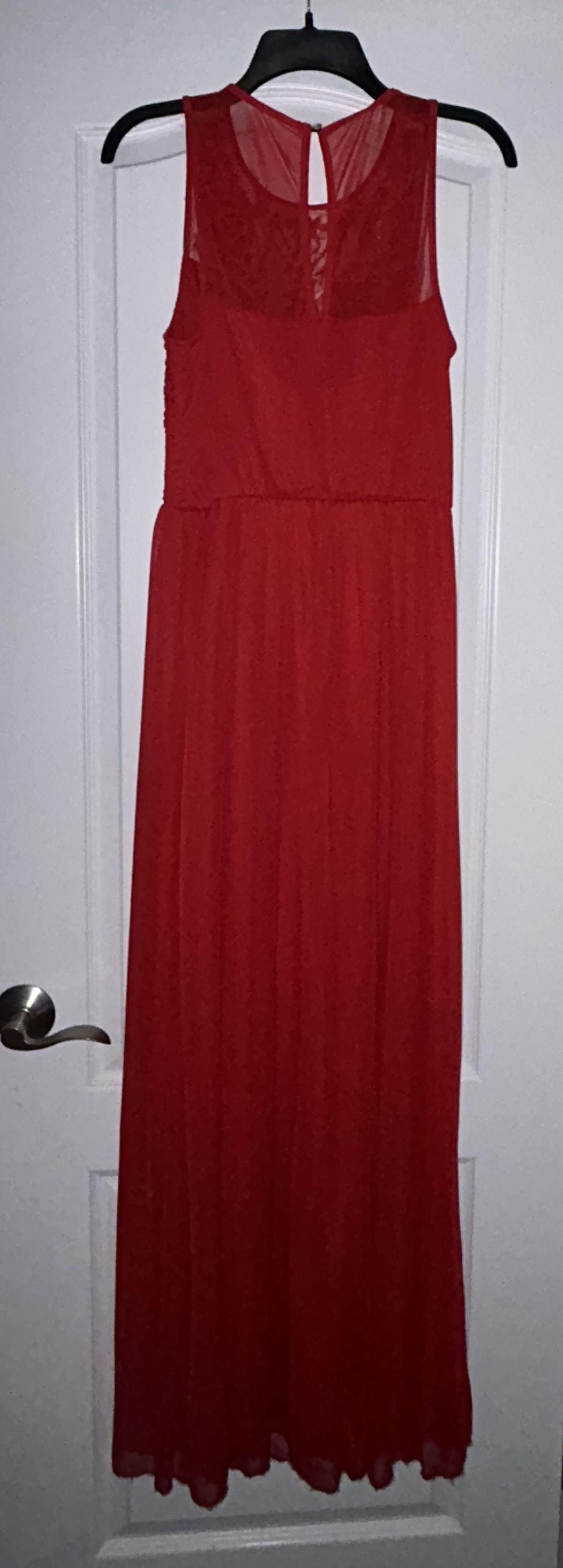 Trixxi Size 8 Red Floor Length Maxi on Queenly