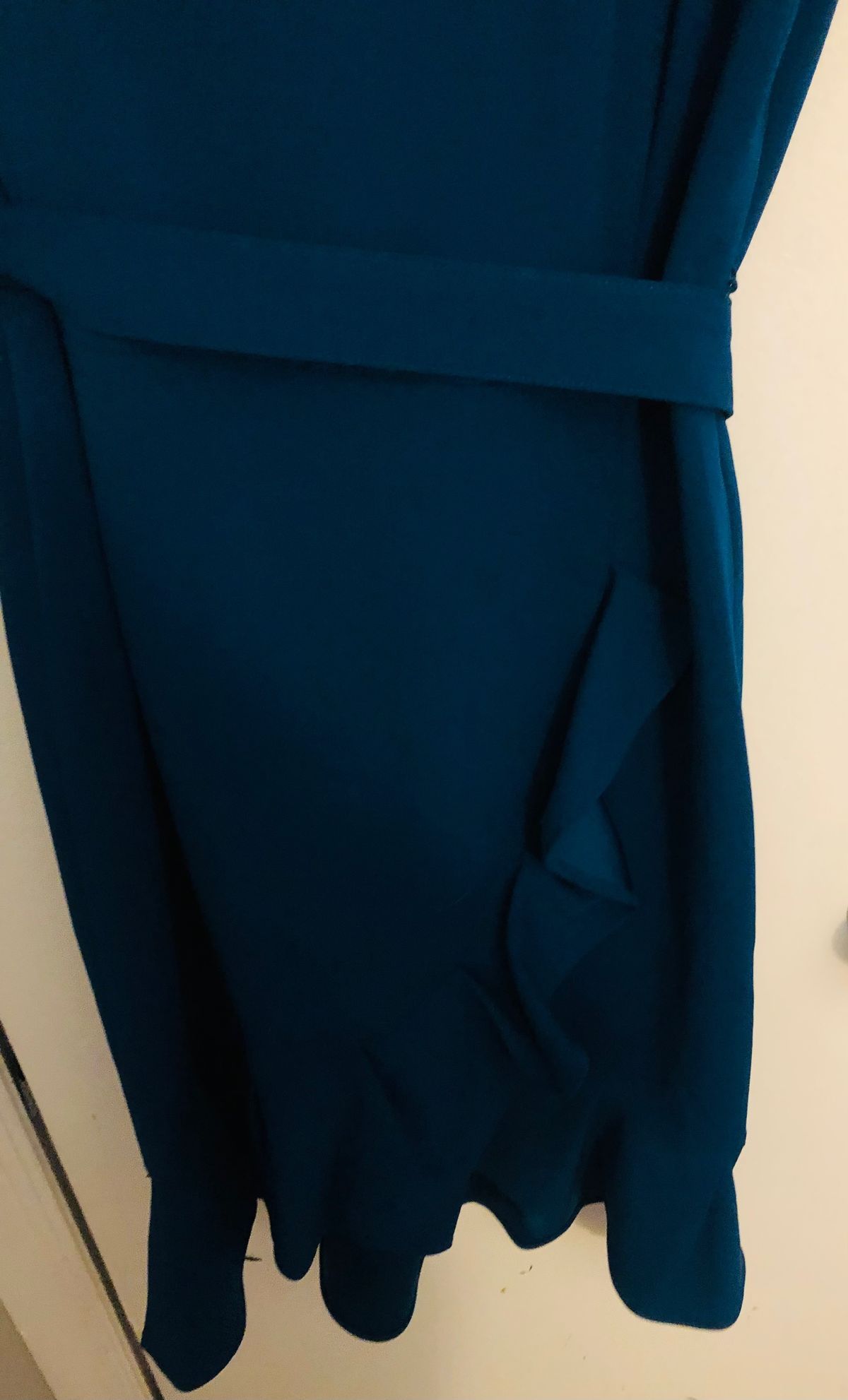 Calvin Klein Size 6 Wedding Guest Cap Sleeve Royal Blue Floor Length Maxi on Queenly