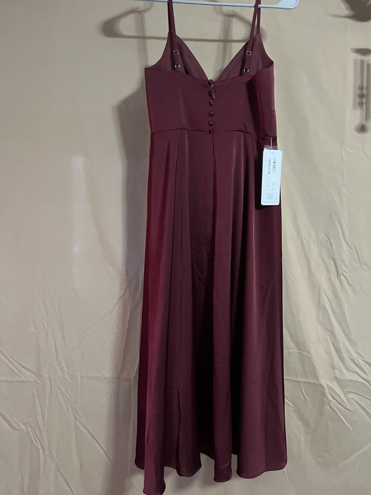 Azazie Size 2 Red Floor Length Maxi on Queenly