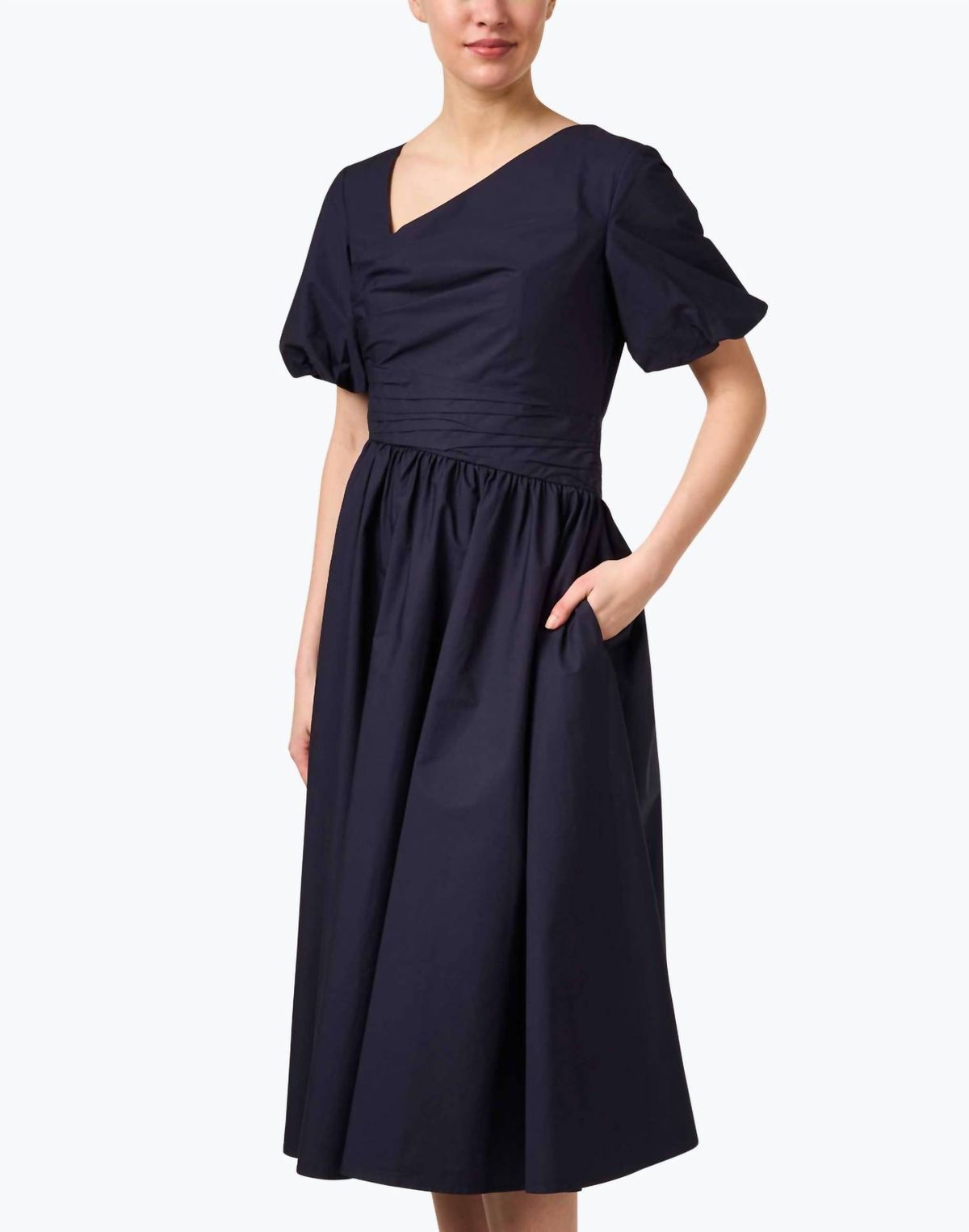 Style 1-1707871018-2168 Shoshanna Size 8 Navy Blue Cocktail Dress on Queenly