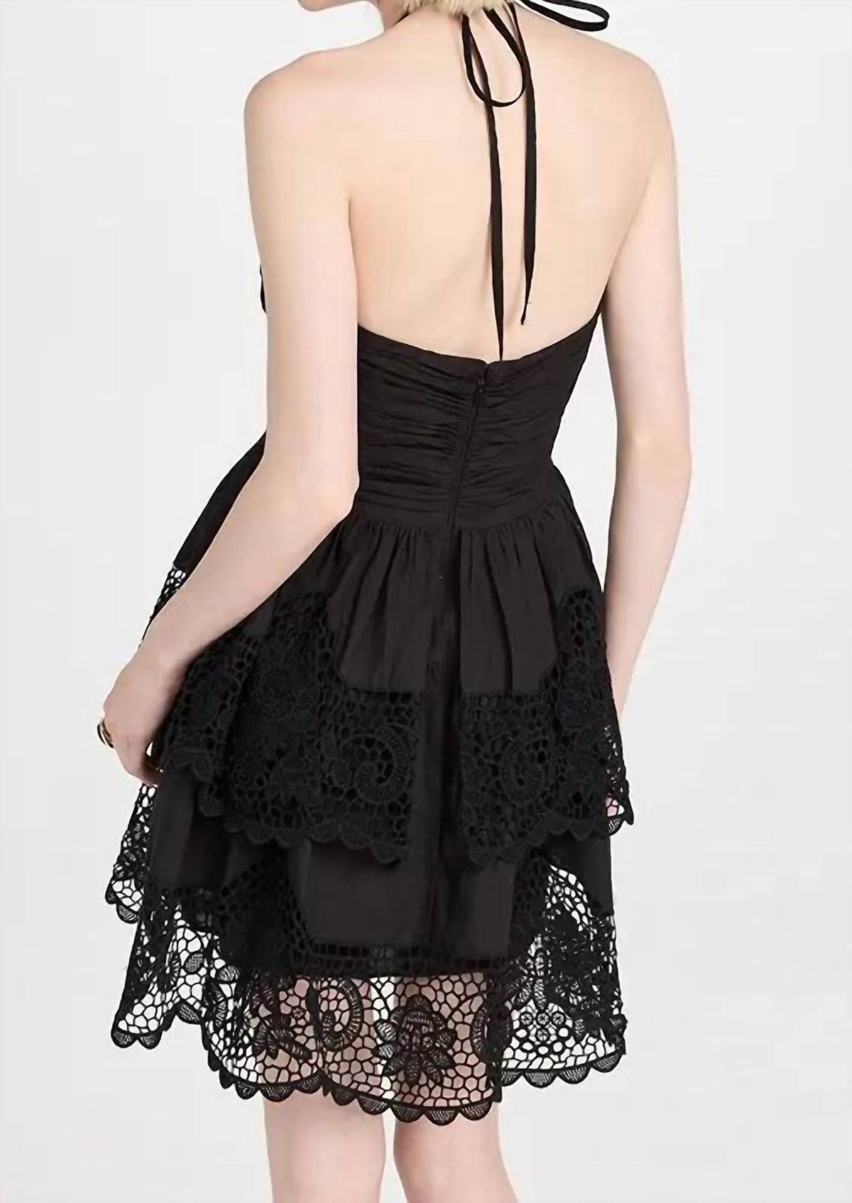 Style 1-2224800211-3643 Ulla Johnson Size 2 Strapless Black Cocktail Dress on Queenly