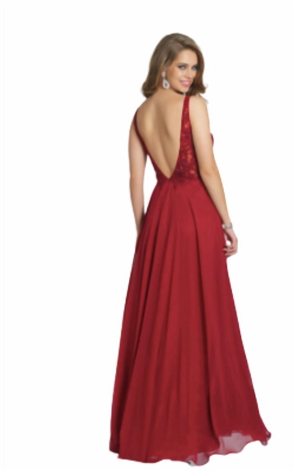 Style 1-2423949811-98 Dave and Johnny Size 10 Red Floor Length Maxi on Queenly