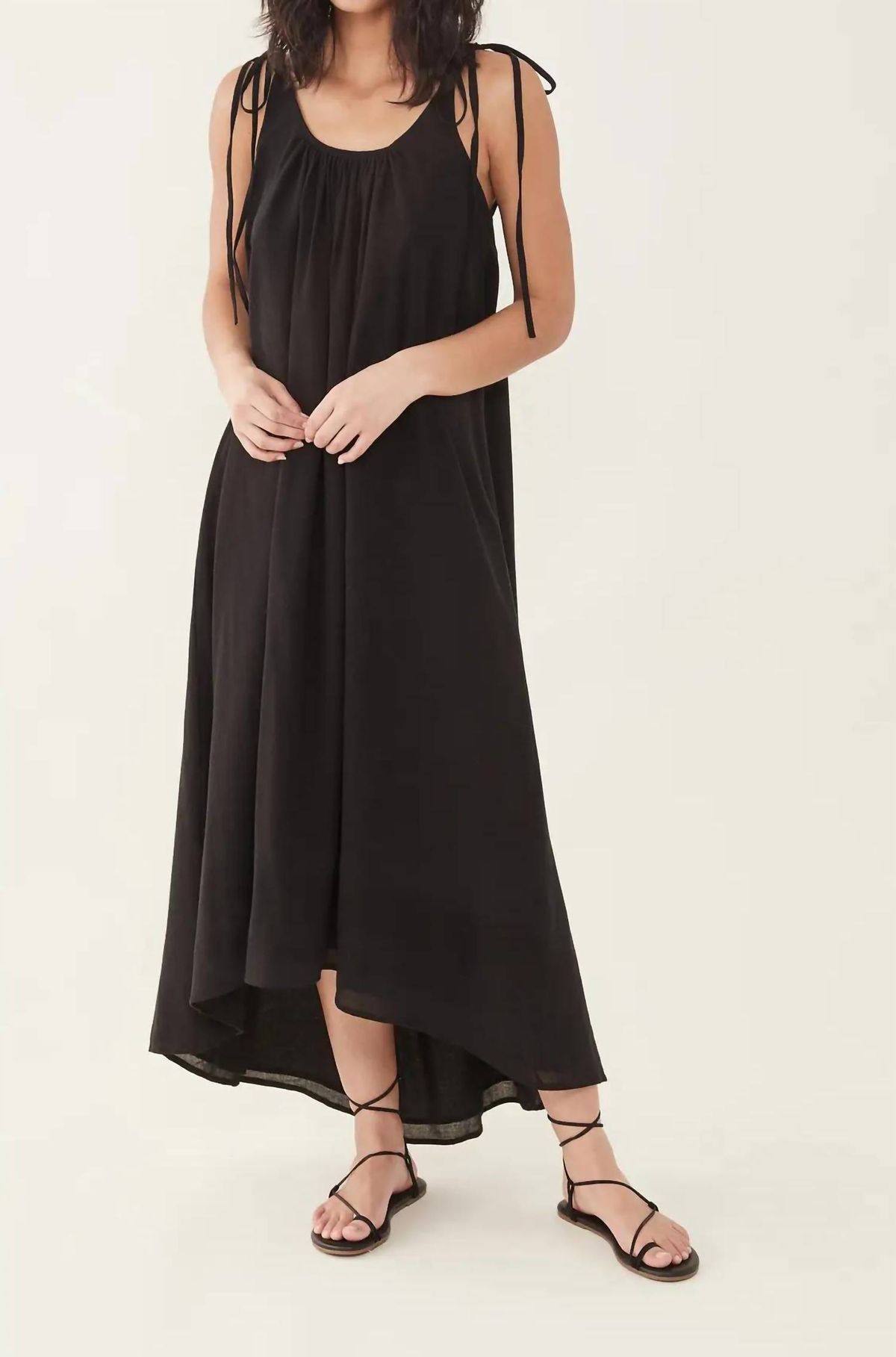 Style 1-2683369989-649 MIKOH Size 2 Black Floor Length Maxi on Queenly
