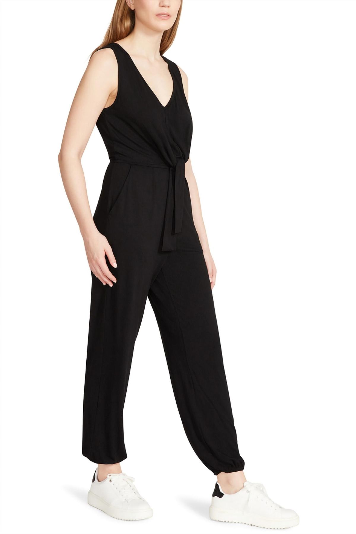 Style 1-2990507856-3471 STEVE MADDEN Size S Sequined Black Formal Jumpsuit on Queenly
