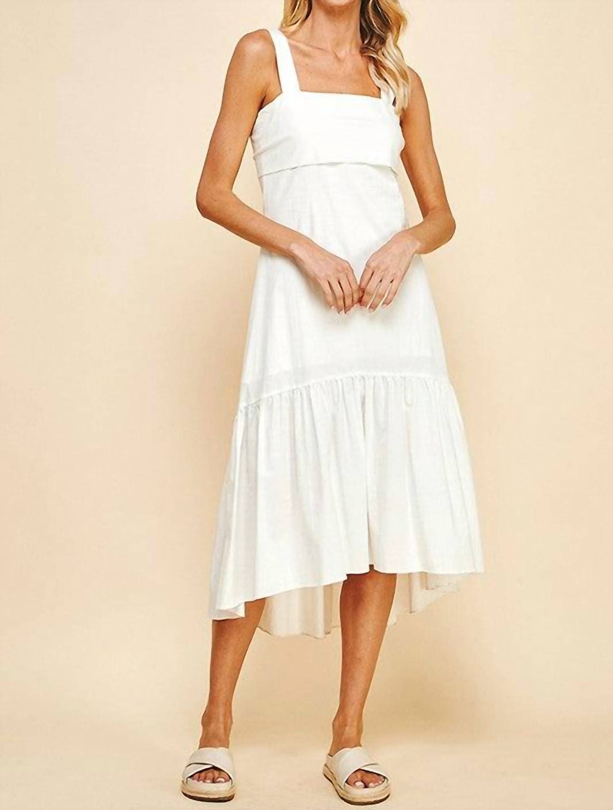 Style 1-3074226461-2791 PINCH Size L White Cocktail Dress on Queenly