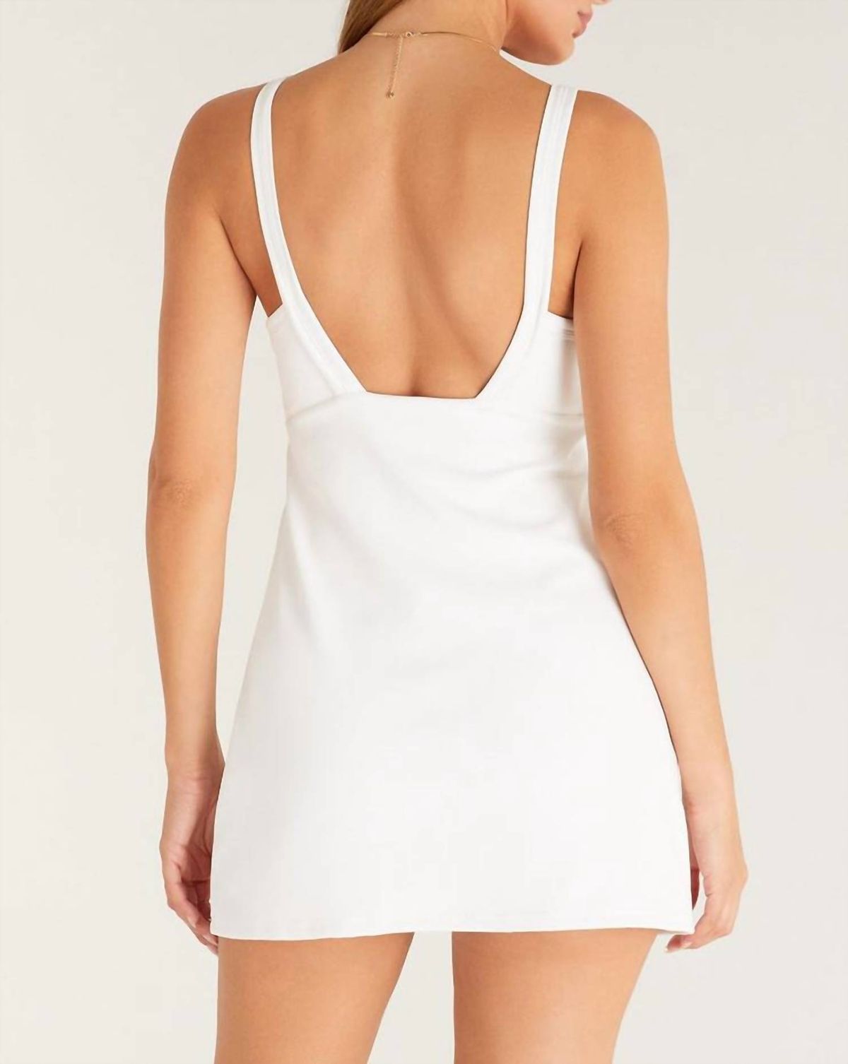 Style 1-3207089008-2696 Z Supply Size L White Cocktail Dress on Queenly