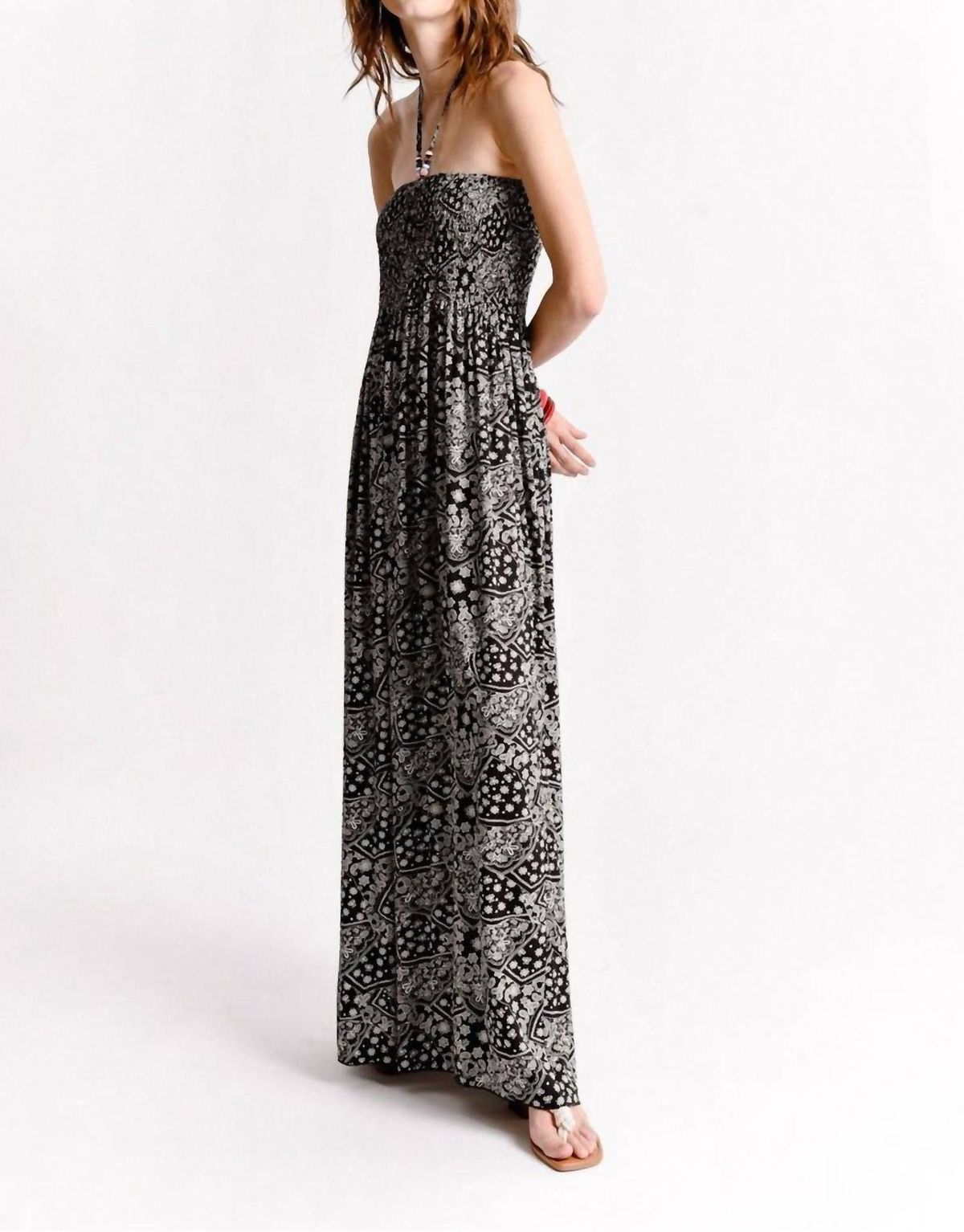 Style 1-4001651897-2696 MOLLY BRACKEN Size L Black Floor Length Maxi on Queenly