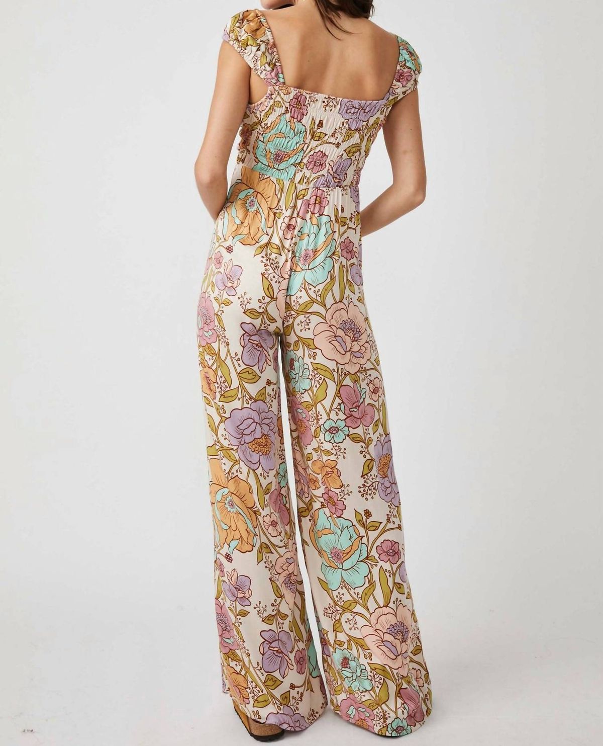 Style 1-683955185-3855 Free People Size XS Sequined Multicolor Formal Jumpsuit on Queenly
