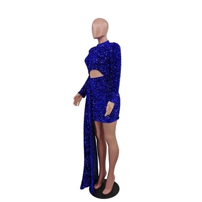 Size 4 Homecoming High Neck Royal Blue Cocktail Dress on Queenly