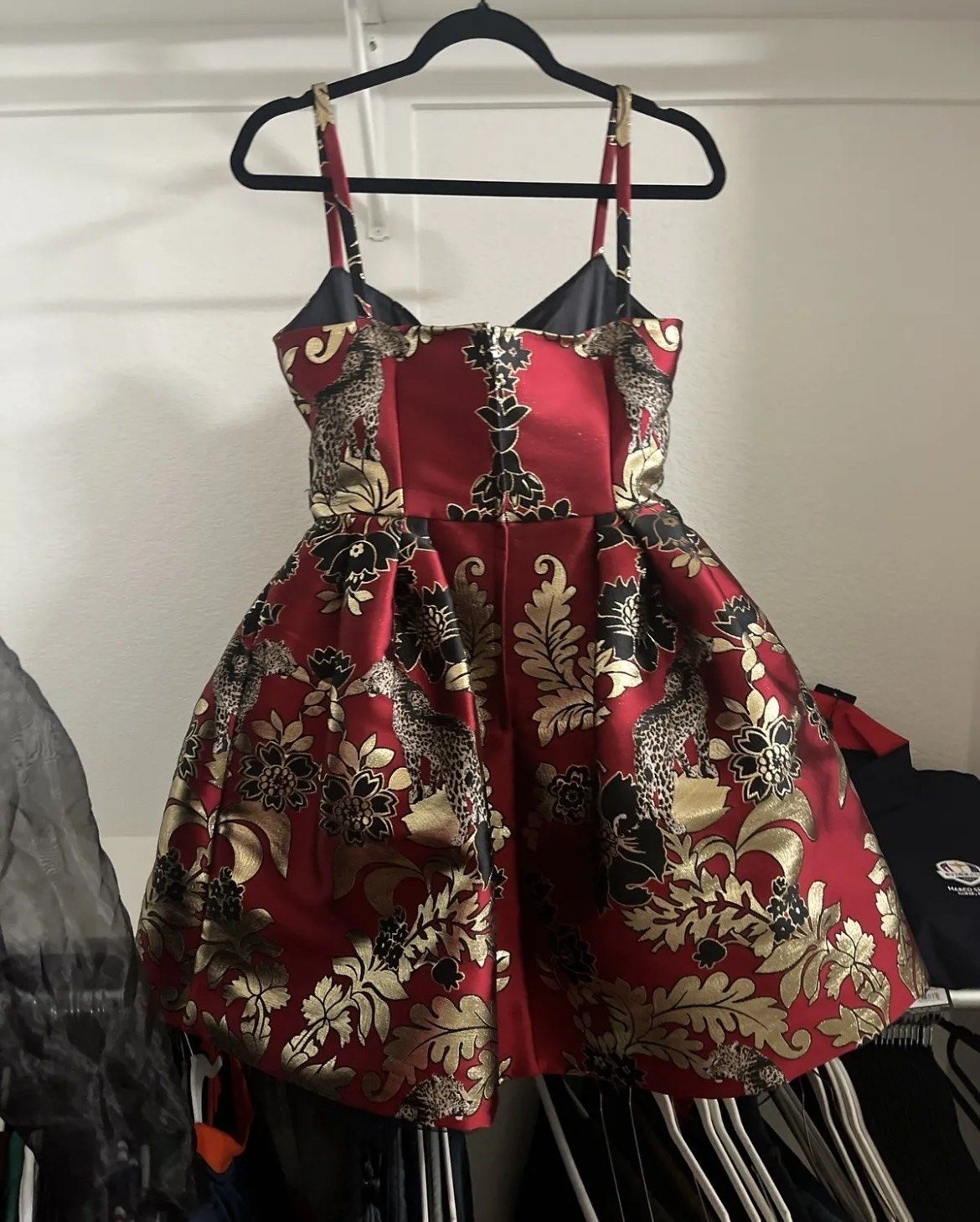 Dolce and gabbana Size 8 Wedding Guest Red Cocktail Dress on Queenly