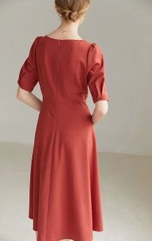 Size 8 Wedding Guest Red A-line Dress on Queenly