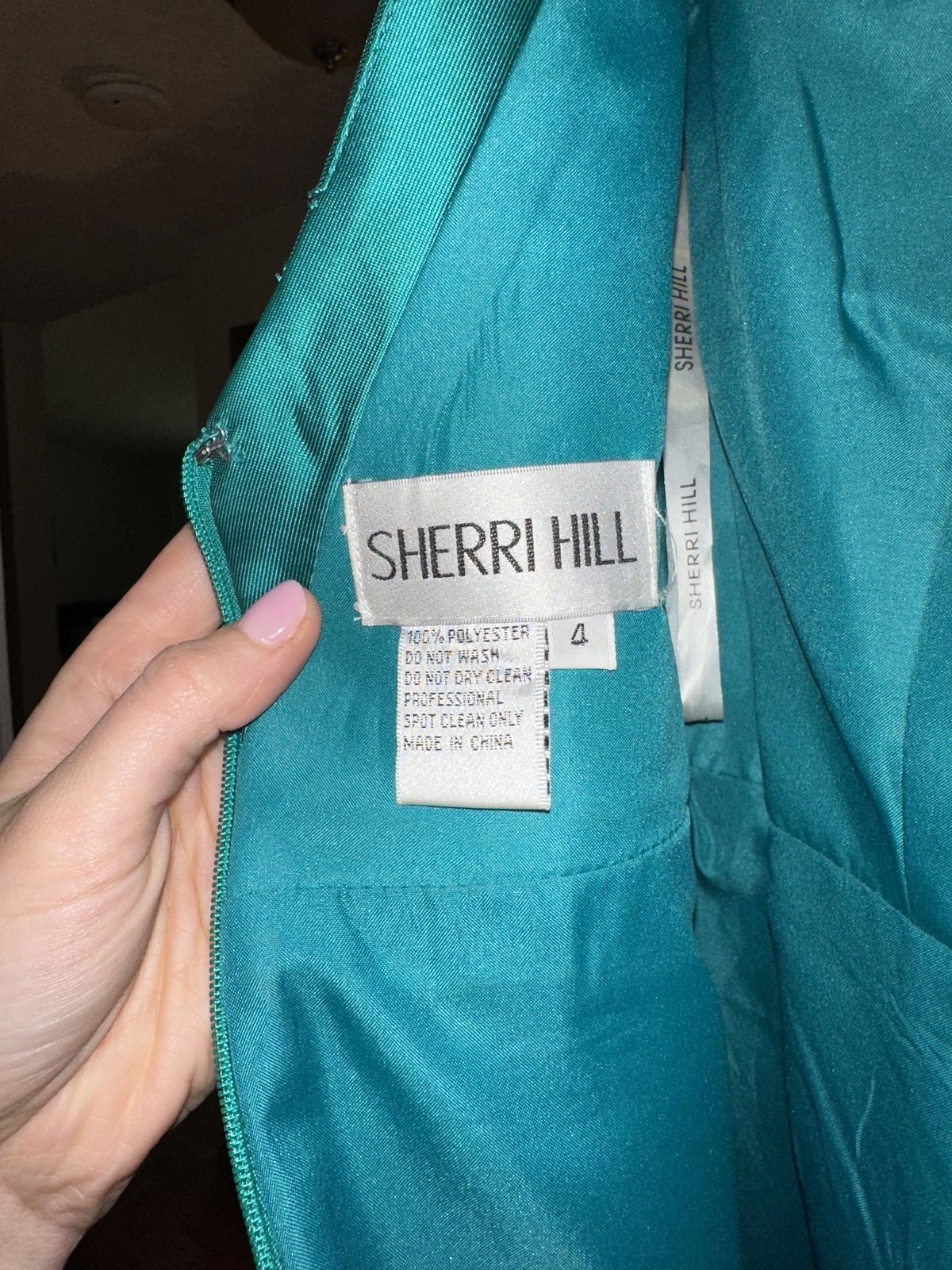 Sherri Hill Size 4 Homecoming Cap Sleeve Green Cocktail Dress on Queenly