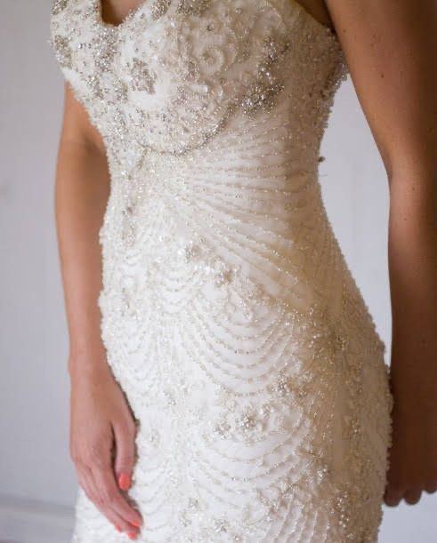 Jolene Size 12 Wedding Strapless White Mermaid Dress on Queenly