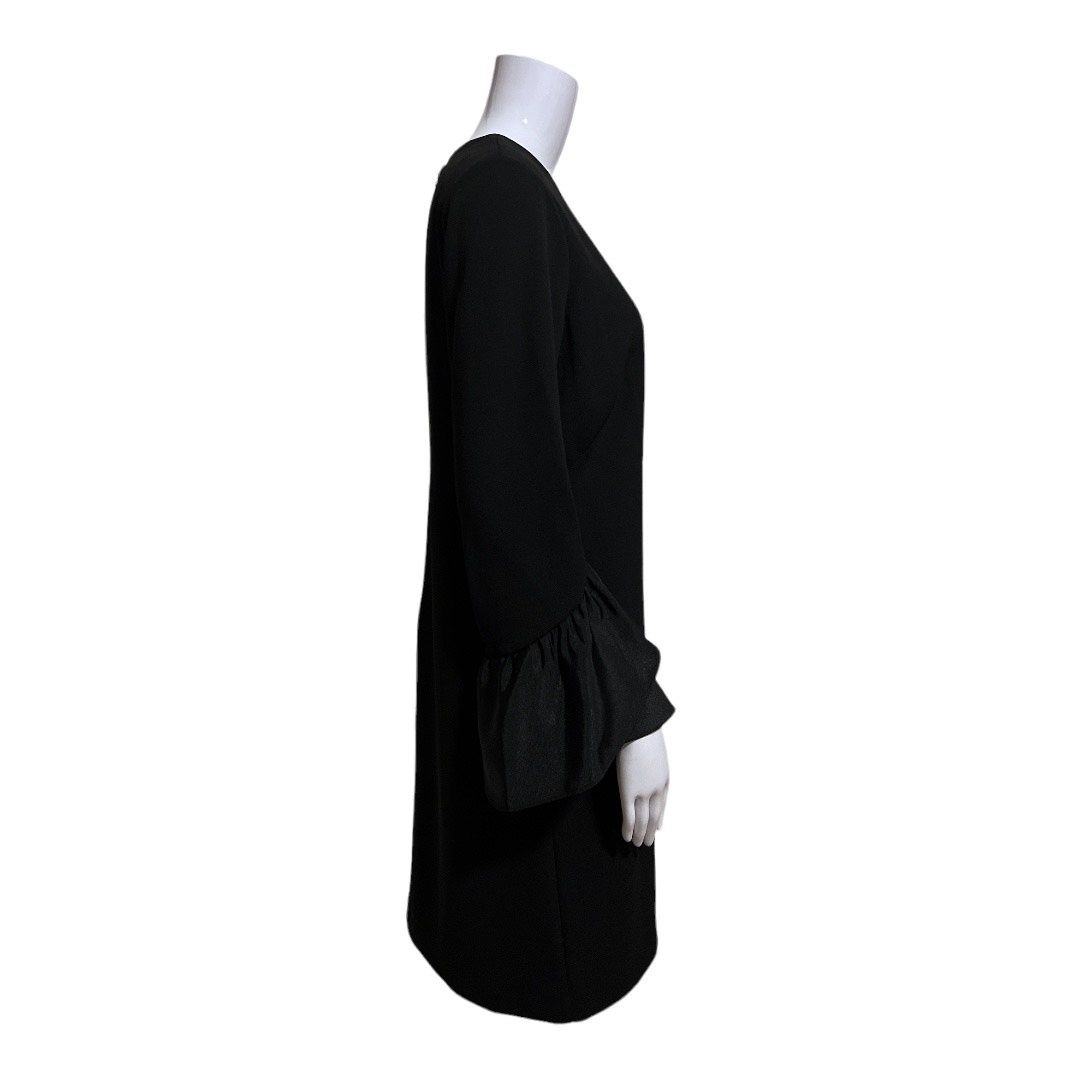 Ralph Lauren Size 8 Wedding Guest Long Sleeve Sequined Black Cocktail Dress on Queenly