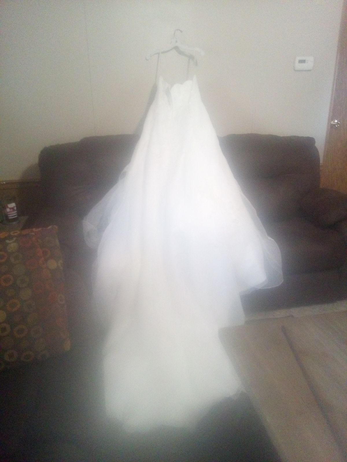 David's Bridal Plus Size 16 White A-line Dress on Queenly
