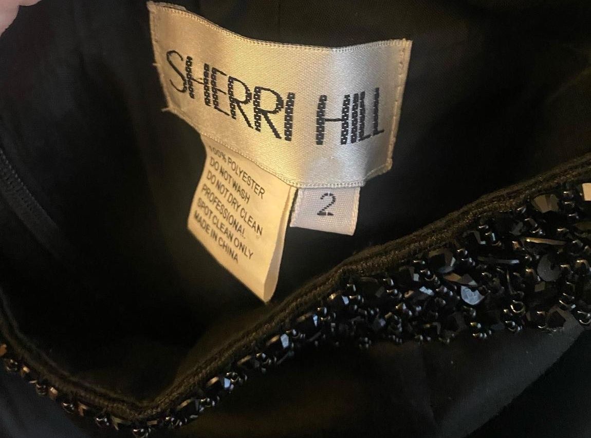 Sherri Hill Size 2 Prom Sequined Black Mermaid Dress on Queenly